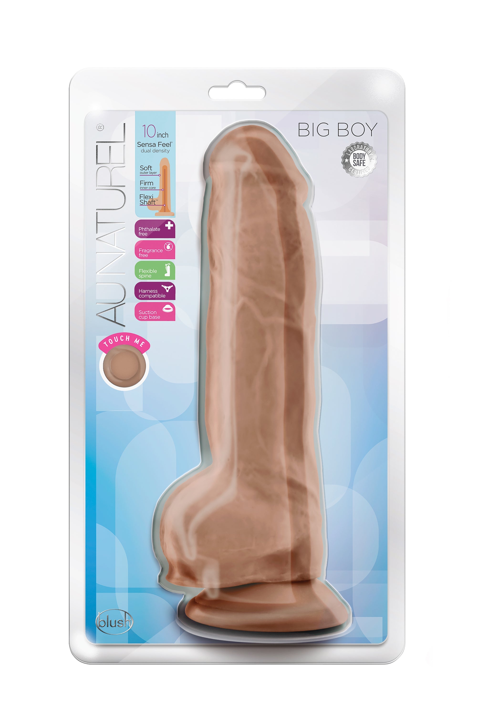 DILDO GRANDE DA 10 POLLICI AL NATURALE MOCHA