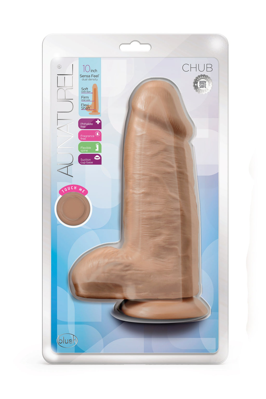 DILDO AU NATUREL CHUB 10 POLLICI MOCHA