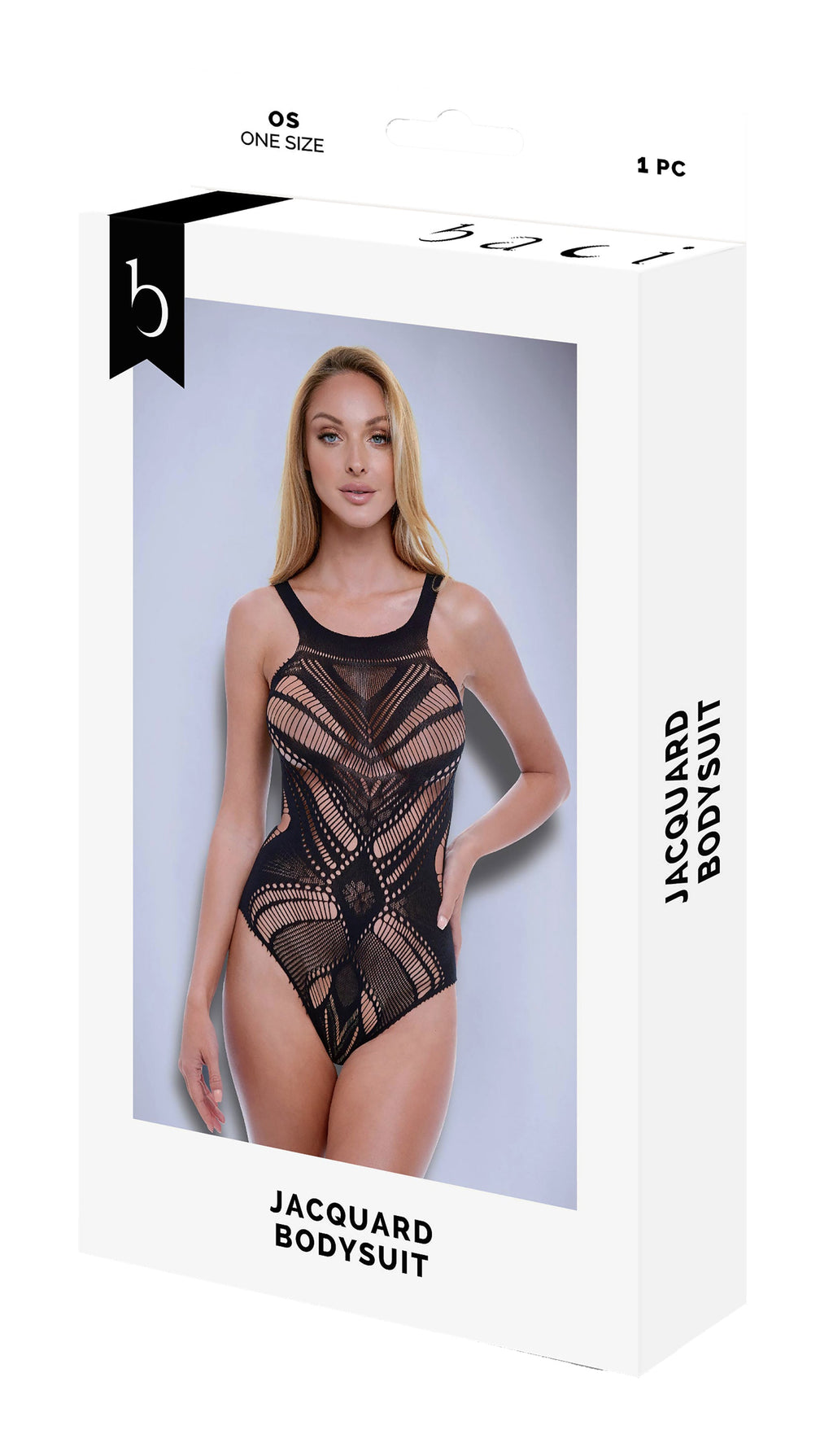 BODY BACI JACQUARD NERO, OS
