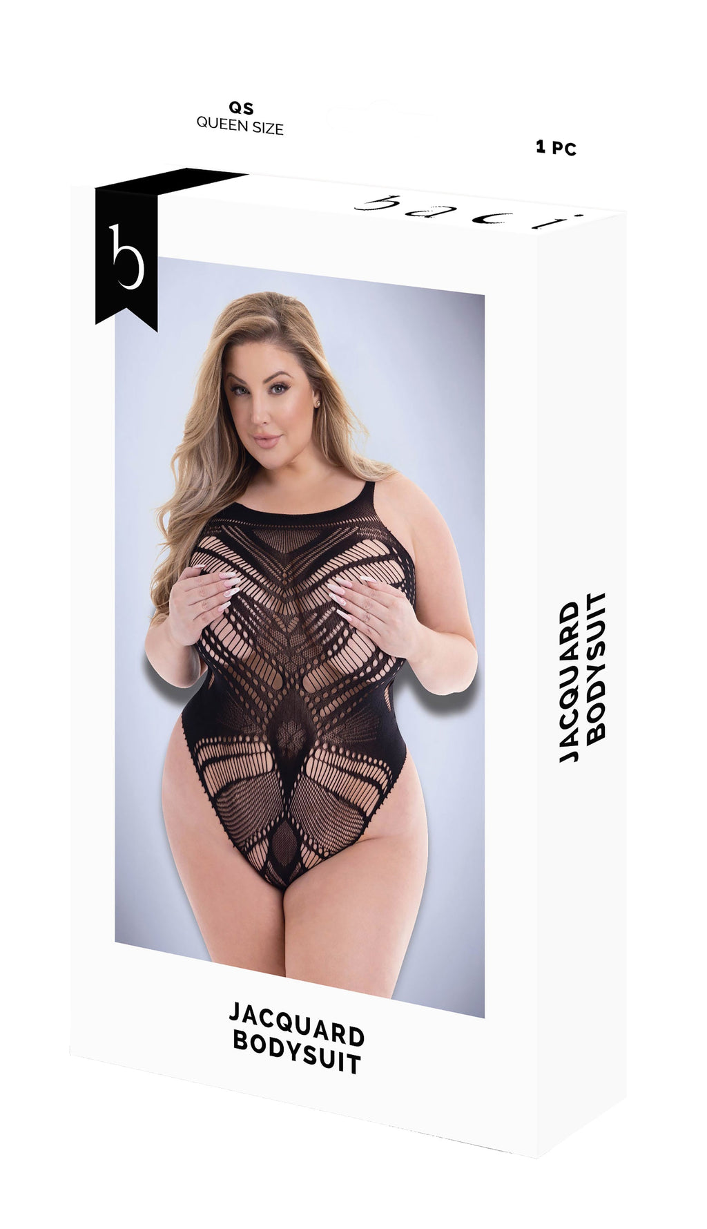 BODY BACI JACQUARD NERO, QS