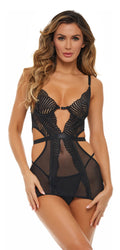BAD BEHAVIOR SET 2 PEZZI SOTTOVESTE NERO