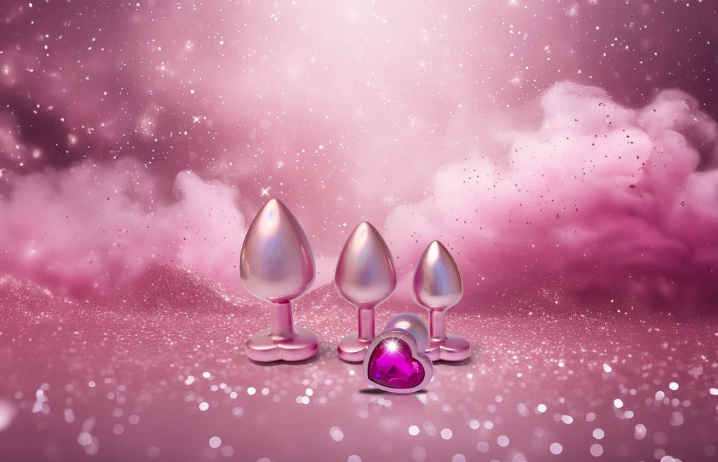 Plug GLEAMING LOVE PEARL ROSA MEDIO