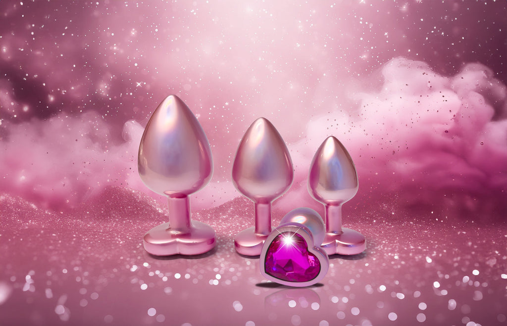 Plug GLEAMING LOVE PEARL ROSA MEDIO