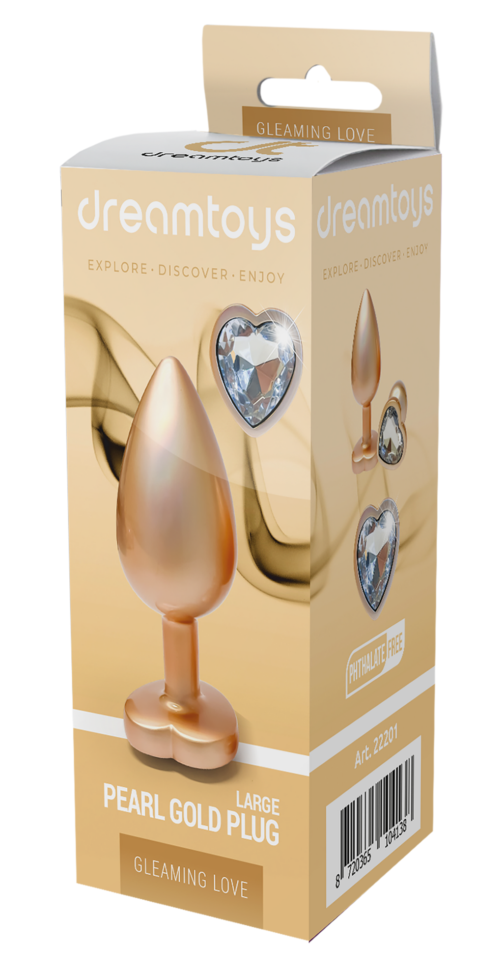 Tappo grande in oro perla scintillante