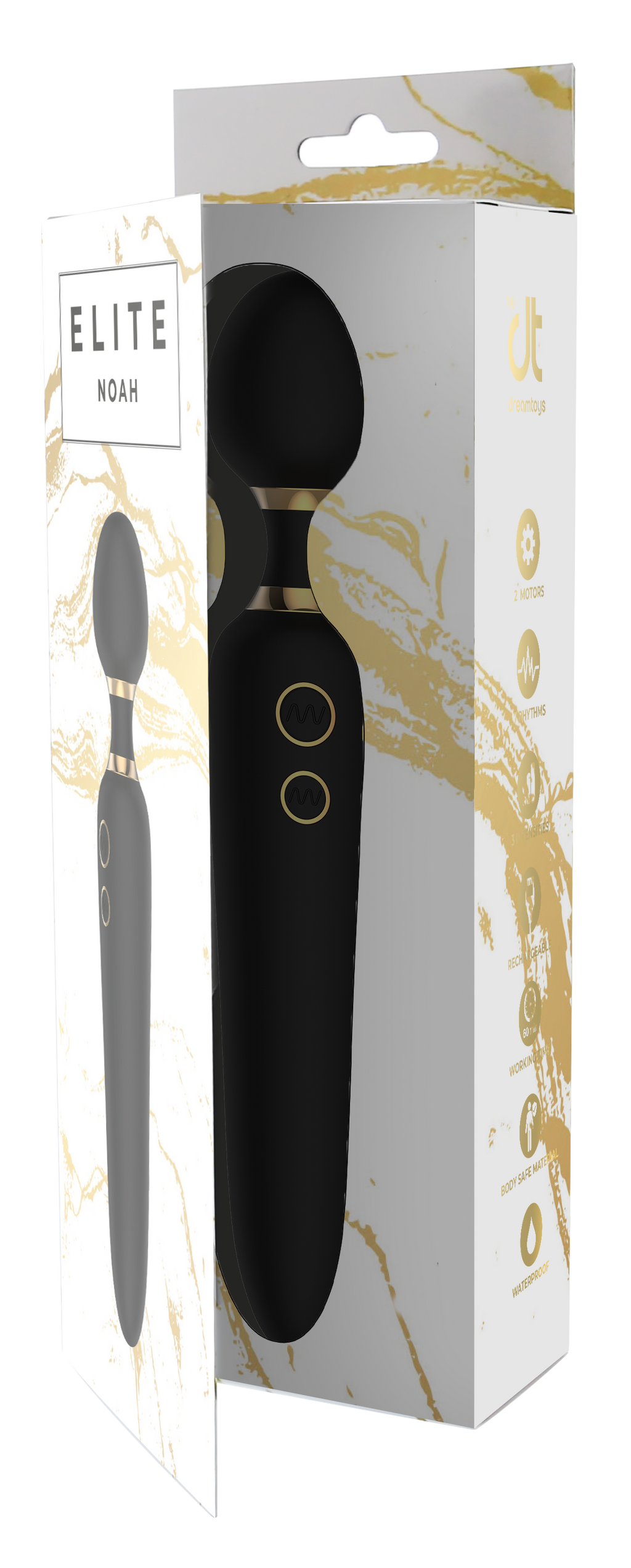 VIBRATORE A DOPPIA BACCHETTA ELITE NOAH
