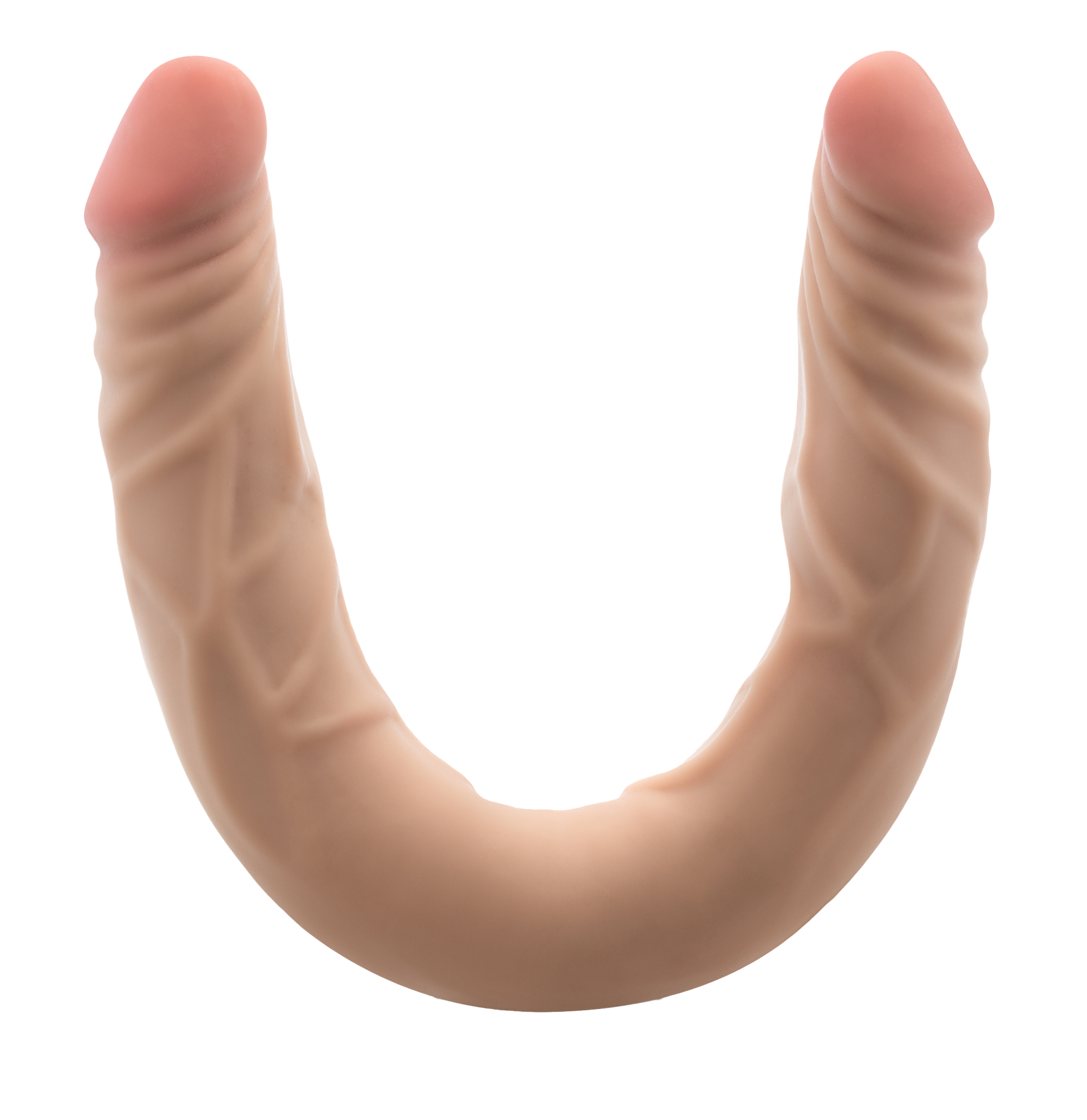 DR. SKIN PLUS 14" DOPPIO DONG POSABILE BEIGE