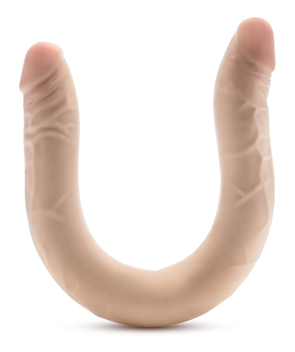 DR. SKIN PLUS 16.5" DOPPIO DONG POSIZIONABILE BEIGE