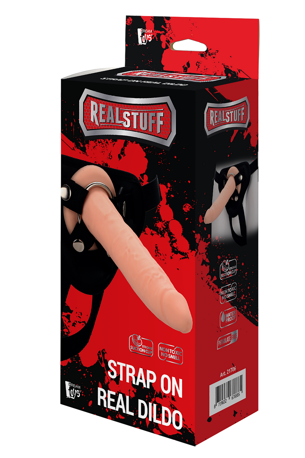 REALSTUFF STRAP ON REAL DILDO
