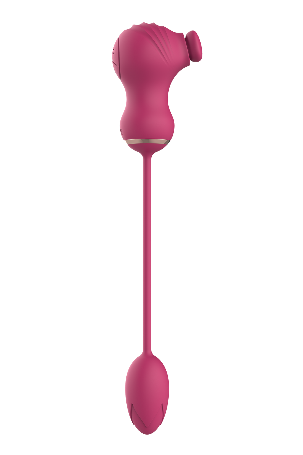 ESSENTIALS DOPPIO STIMOLATORE FLESSIBILE E UOVO VIBRANTE ROSA