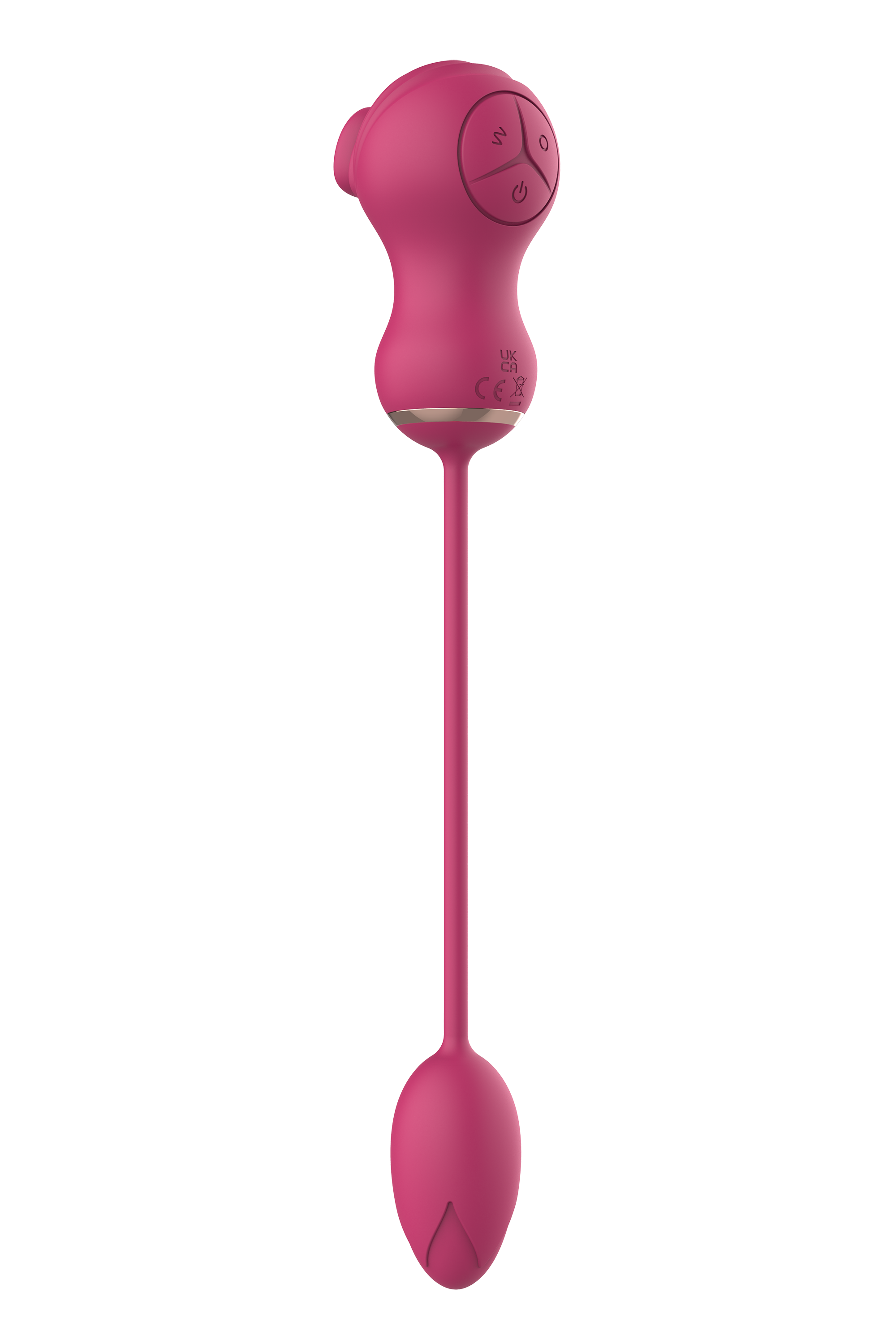 ESSENTIALS DOPPIO STIMOLATORE FLESSIBILE E UOVO VIBRANTE ROSA