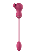 ESSENTIALS DOPPIO STIMOLATORE FLESSIBILE E UOVO VIBRANTE ROSA