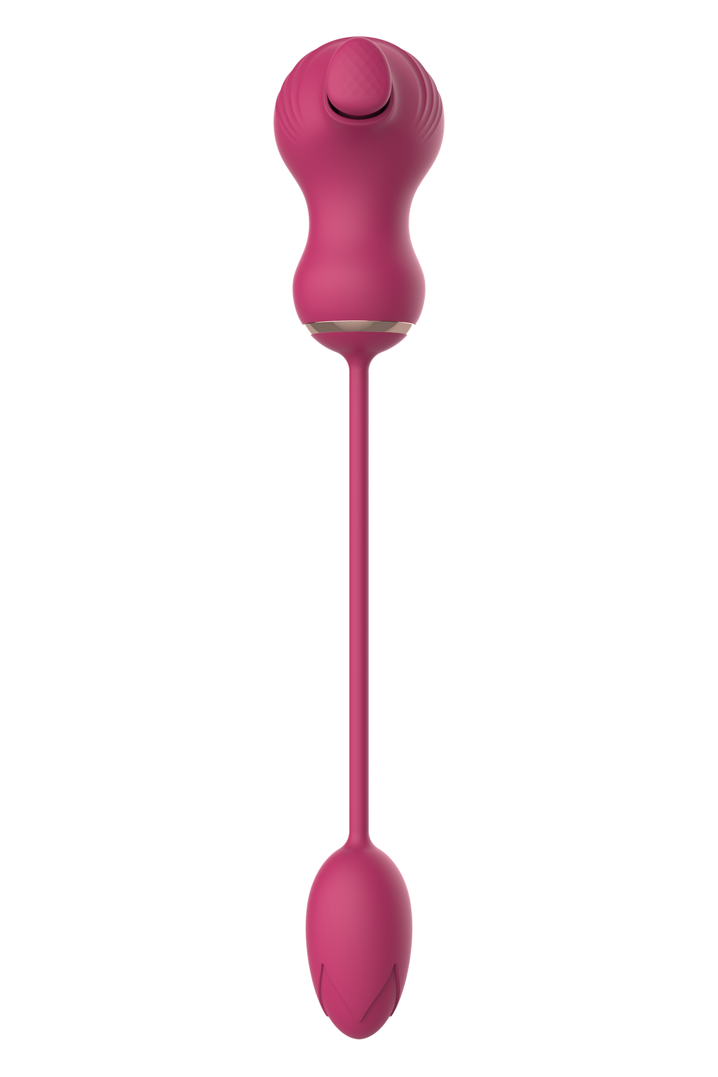 ESSENTIALS DOPPIO STIMOLATORE FLESSIBILE E UOVO VIBRANTE ROSA