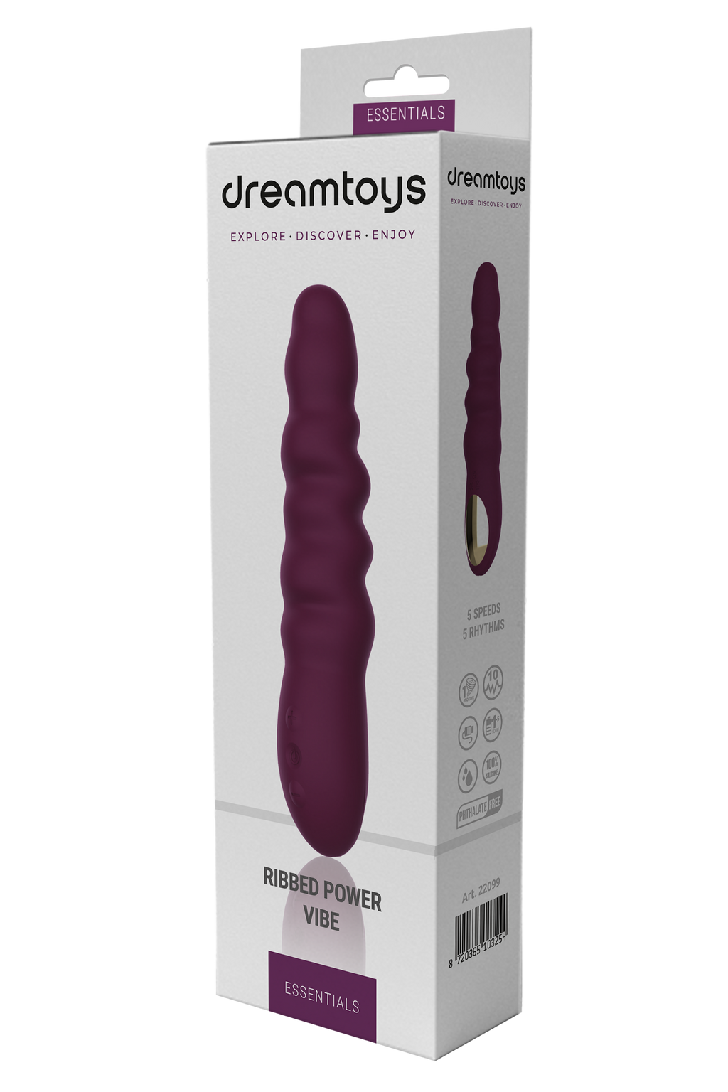 ESSENTIALS RIBBED POWER VIBE VIOLA
