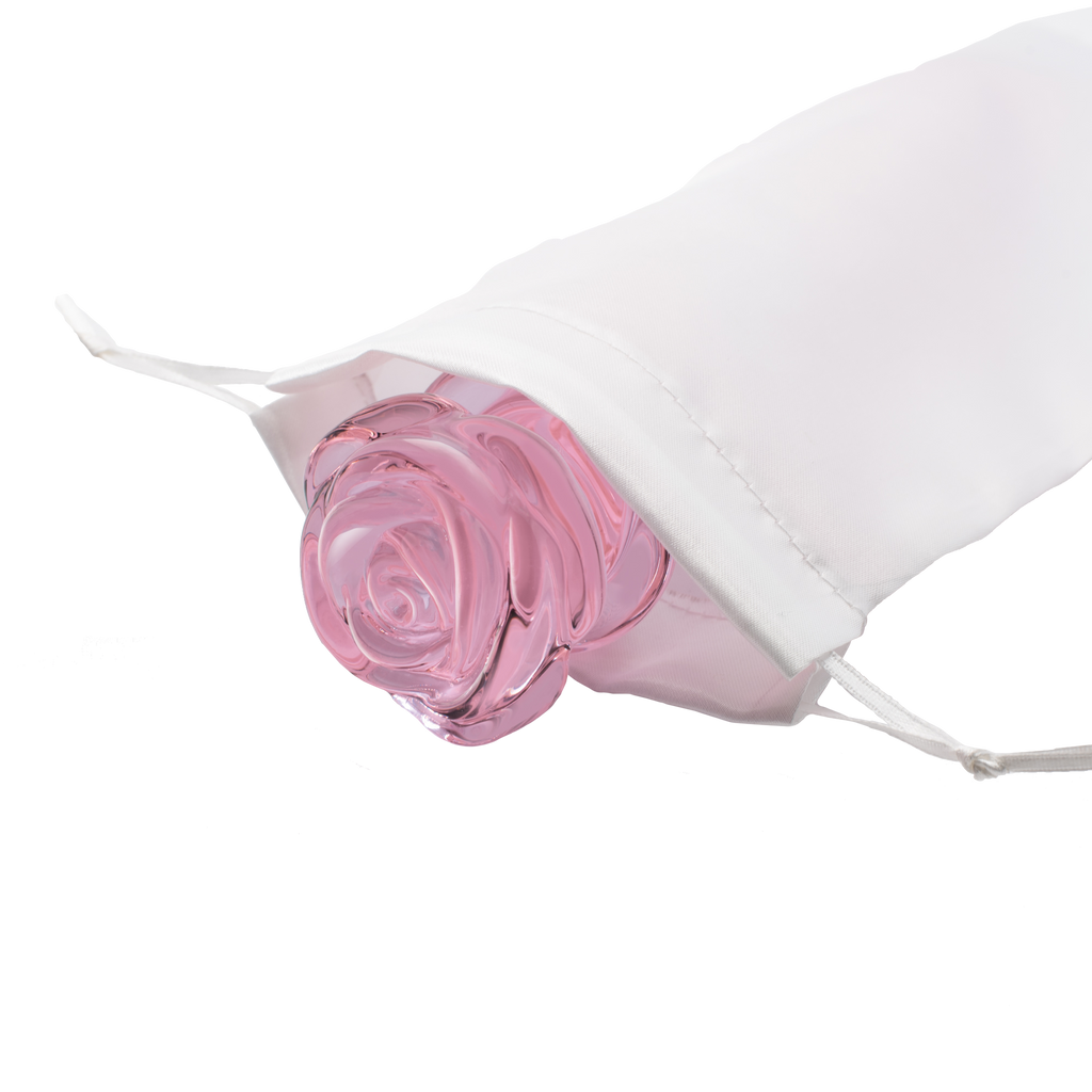 DILDO G-SPOT IN VETRO ROSA GLASS