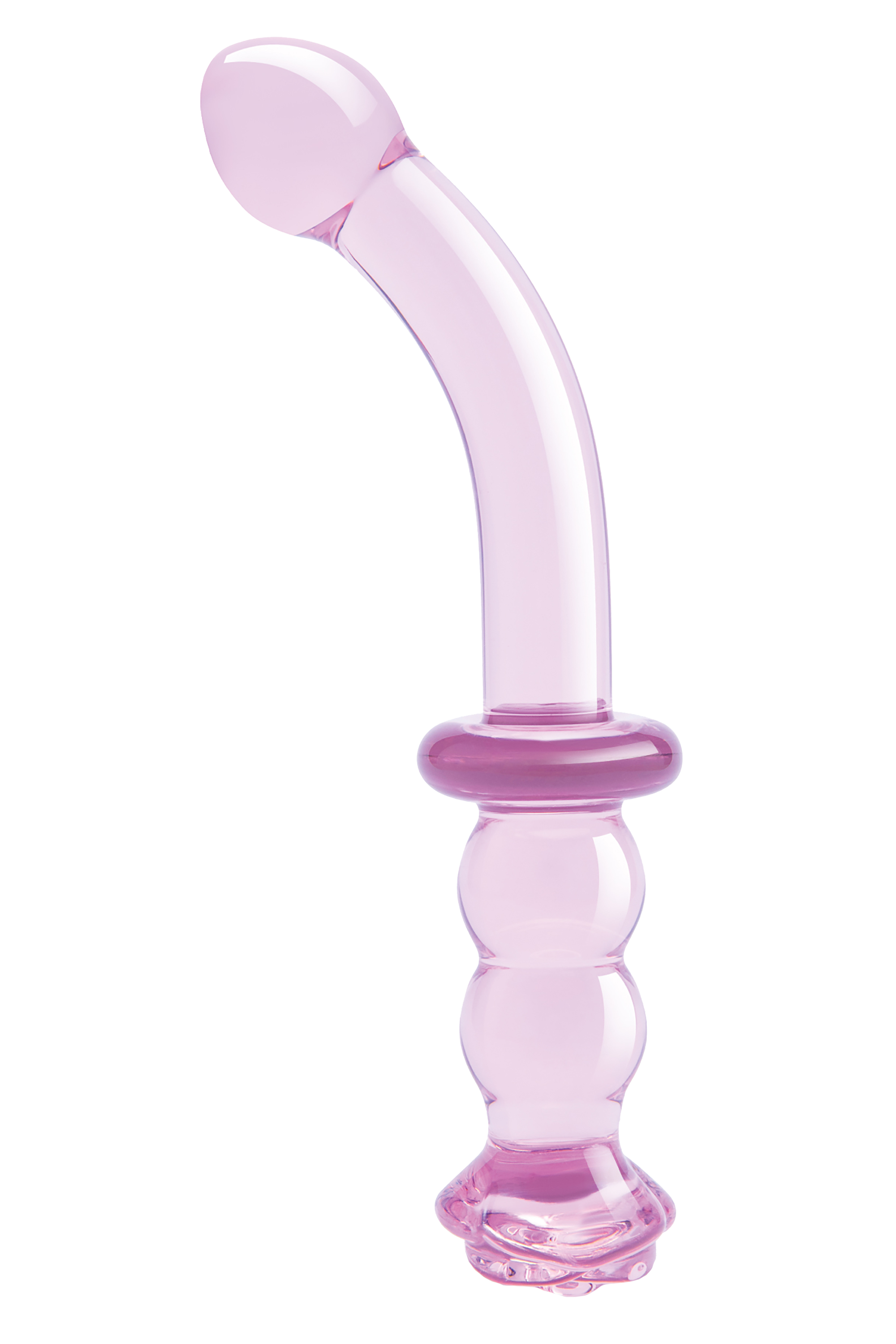 DILDO G-SPOT IN VETRO ROSA GLASS