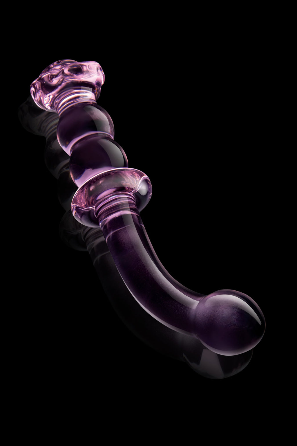DILDO G-SPOT IN VETRO ROSA GLASS
