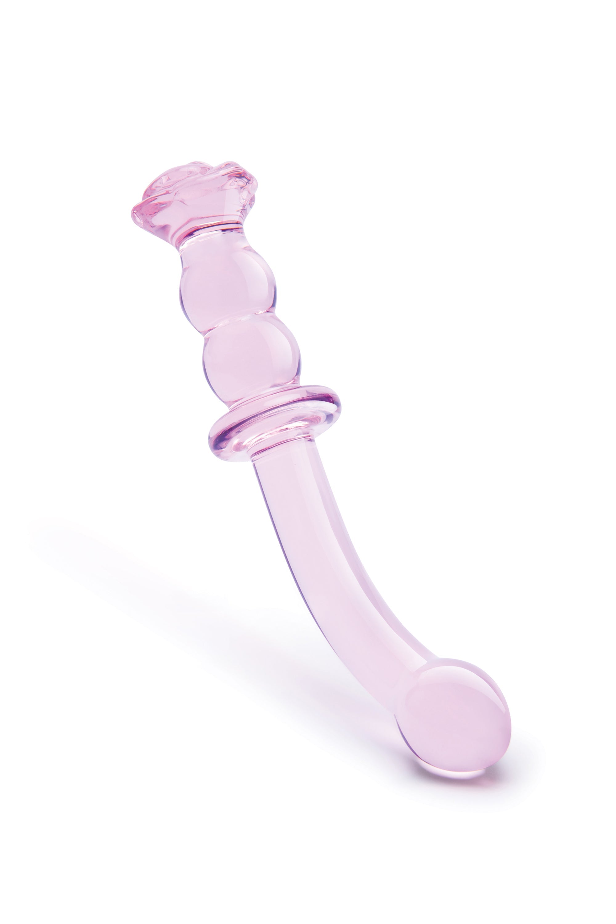 DILDO G-SPOT IN VETRO ROSA GLASS