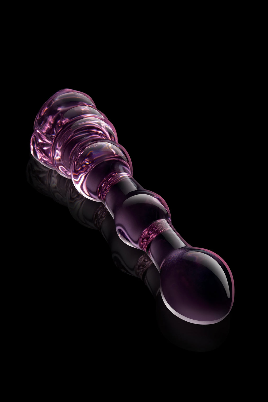 DILDO CON PERLINE IN VETRO Smaltato ROSA