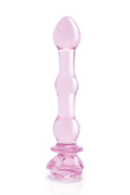 DILDO CON PERLINE IN VETRO Smaltato ROSA