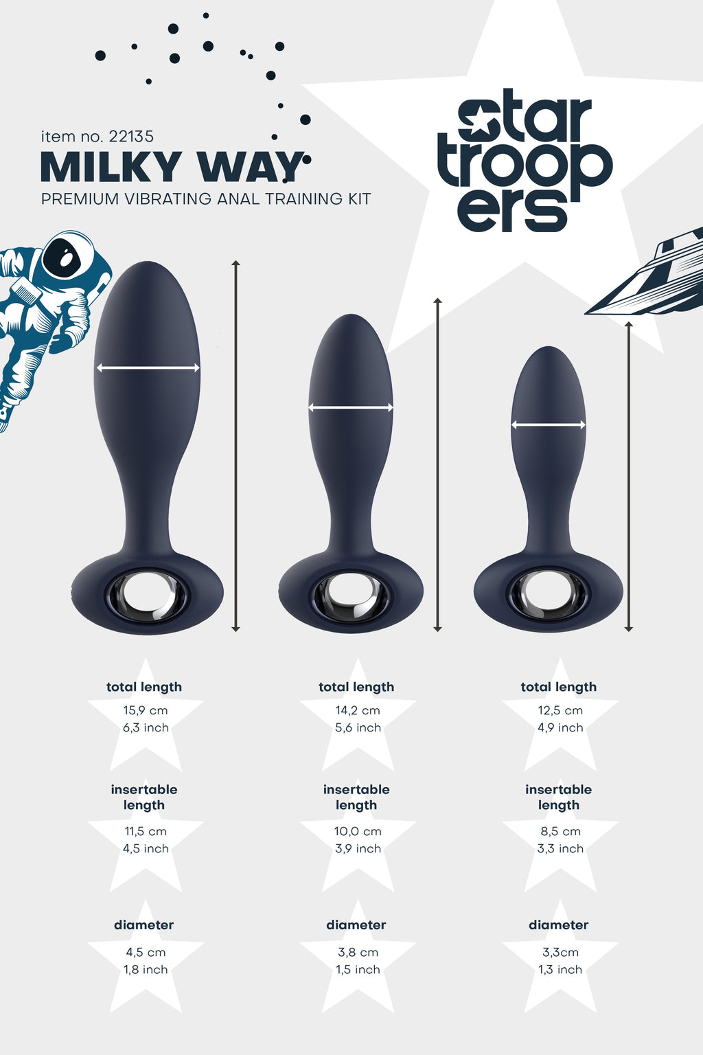 KIT DI ADDESTRAMENTO ANALE STARTROOPERS MILKY WAY