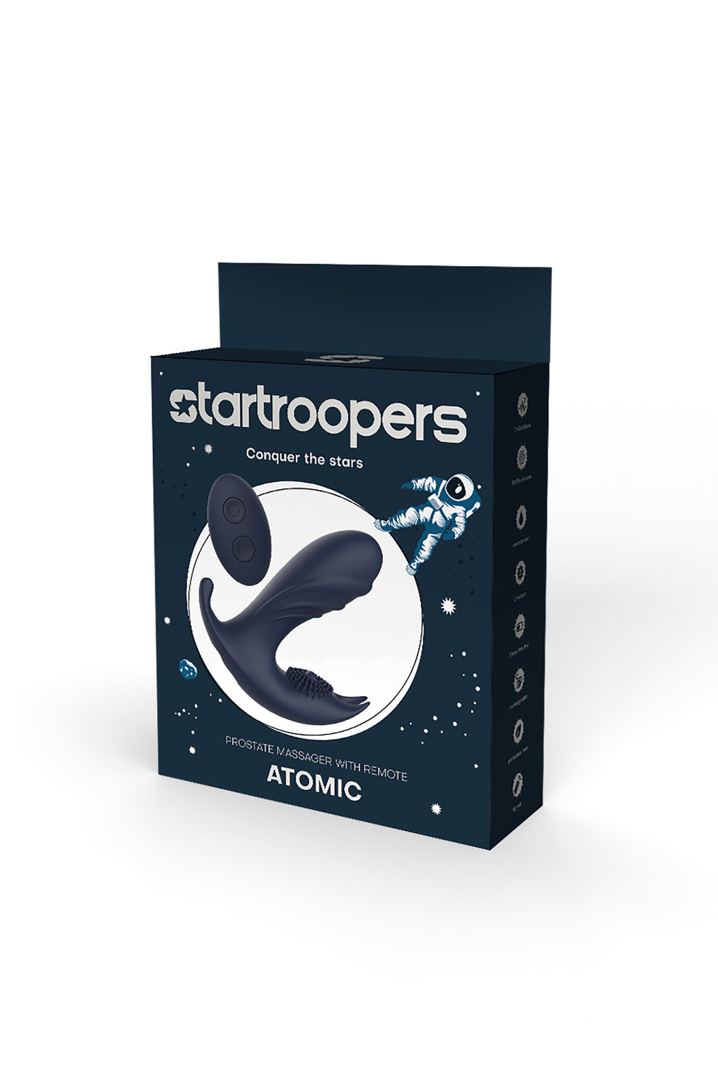 Massaggiatore prostatico atomico Startroopers con telecomando