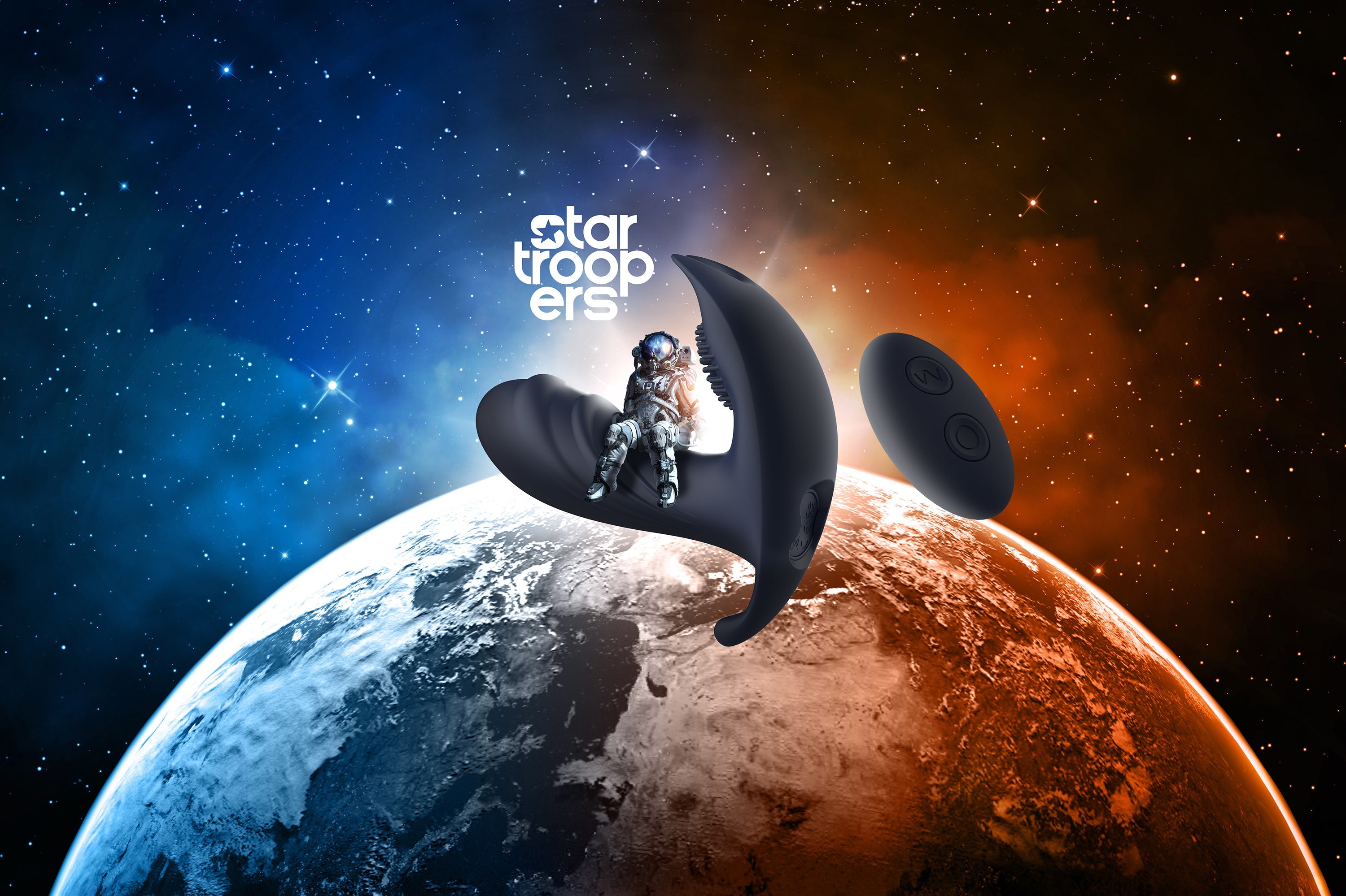 Massaggiatore prostatico atomico Startroopers con telecomando