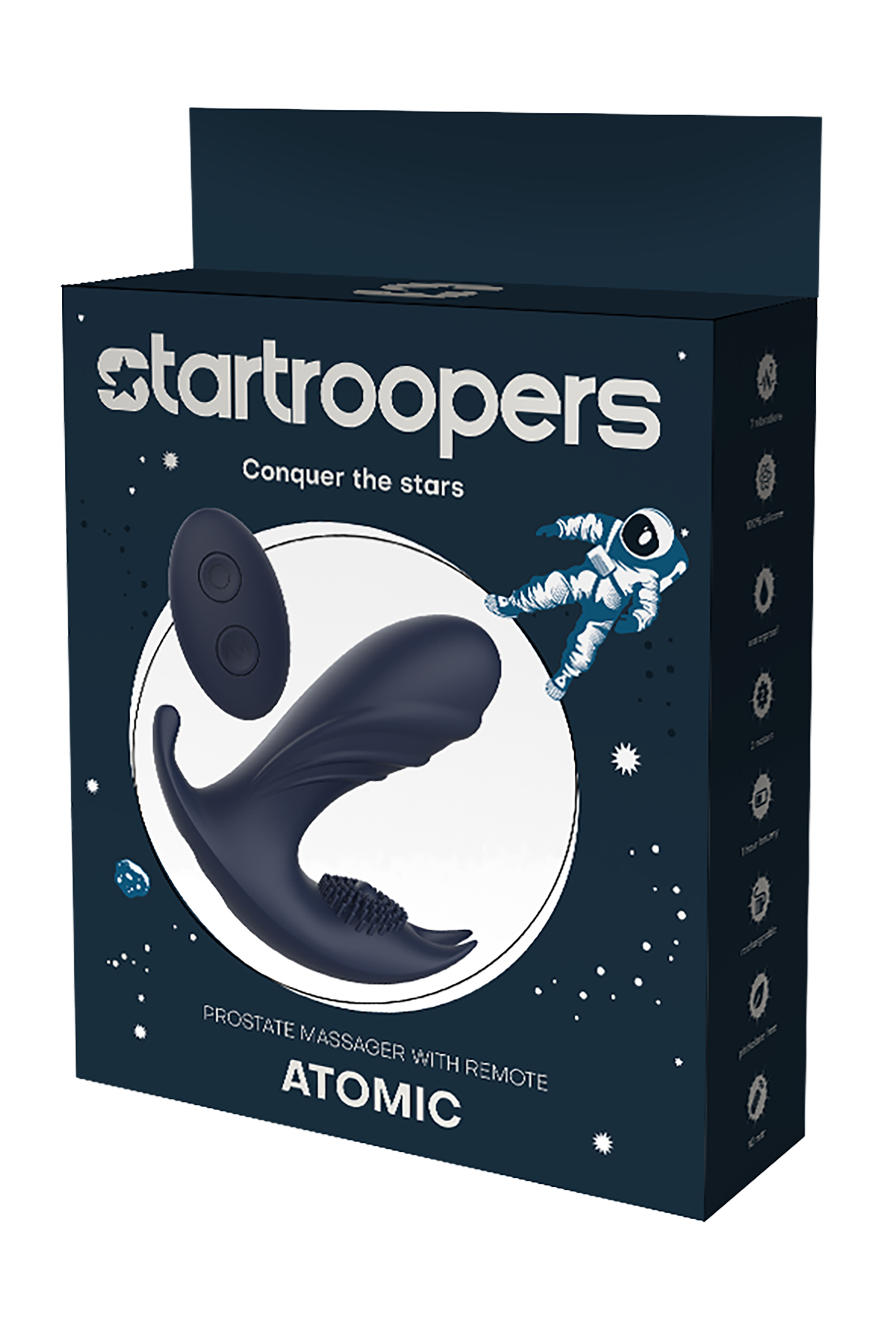 Massaggiatore prostatico atomico Startroopers con telecomando