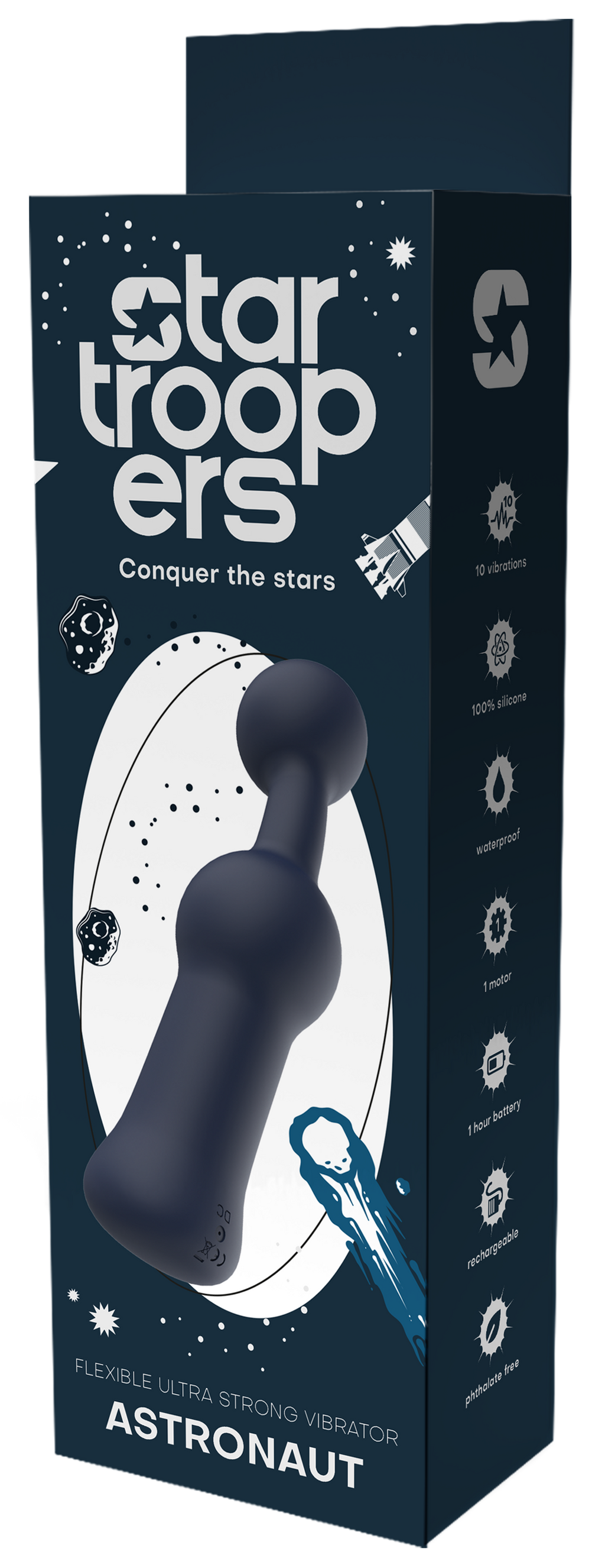 VIBRATORE FLESSIBILE ULTRA FORTE STARTROOPERS ASTRONAUT