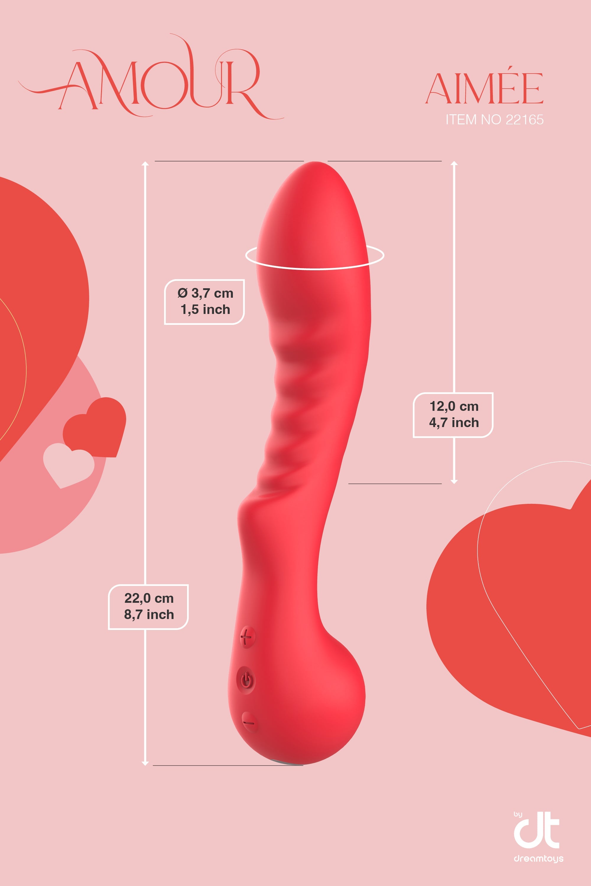 VIBRATORE FLESSIBILE PUNTO G AMOUR AIMEE