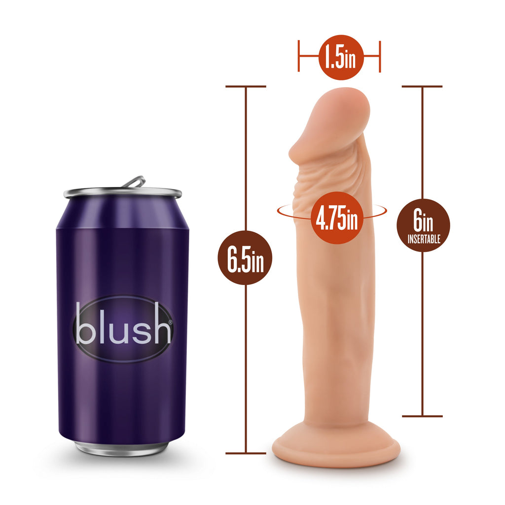DR. SKIN DR DILDO PICCOLO DA 6 POLLICI VANIGLIA