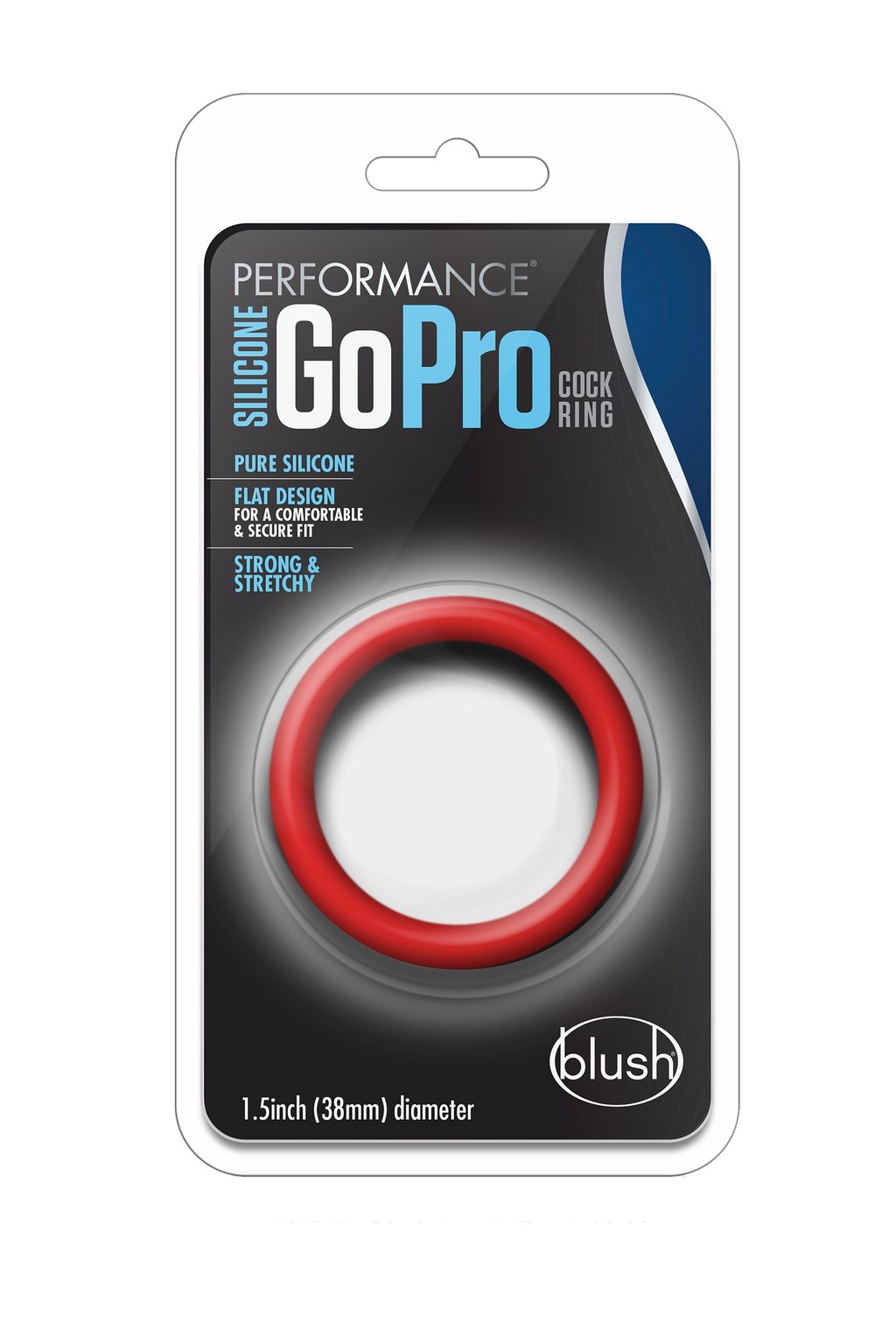 ANELLO PER IL PENE GO PRO IN SILICONE PERFORMANCE ROSSO