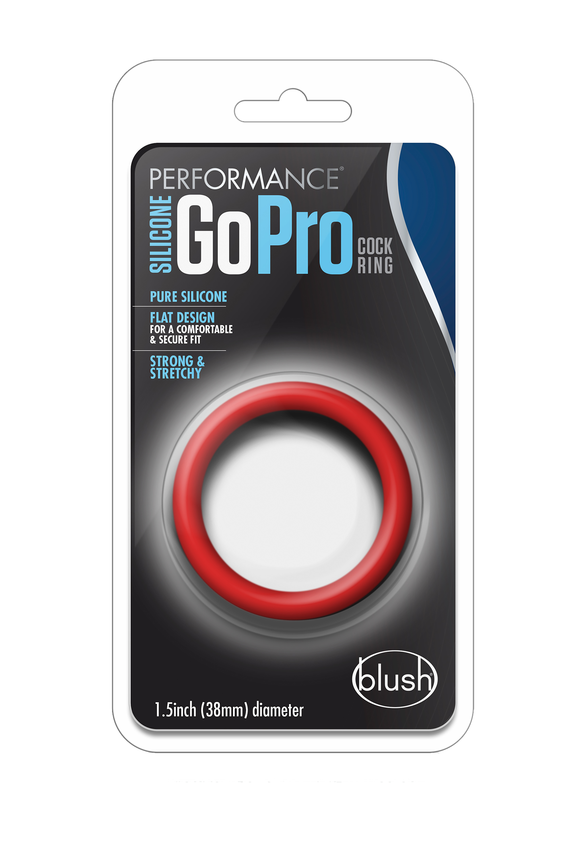 ANELLO PER IL PENE GO PRO IN SILICONE PERFORMANCE ROSSO