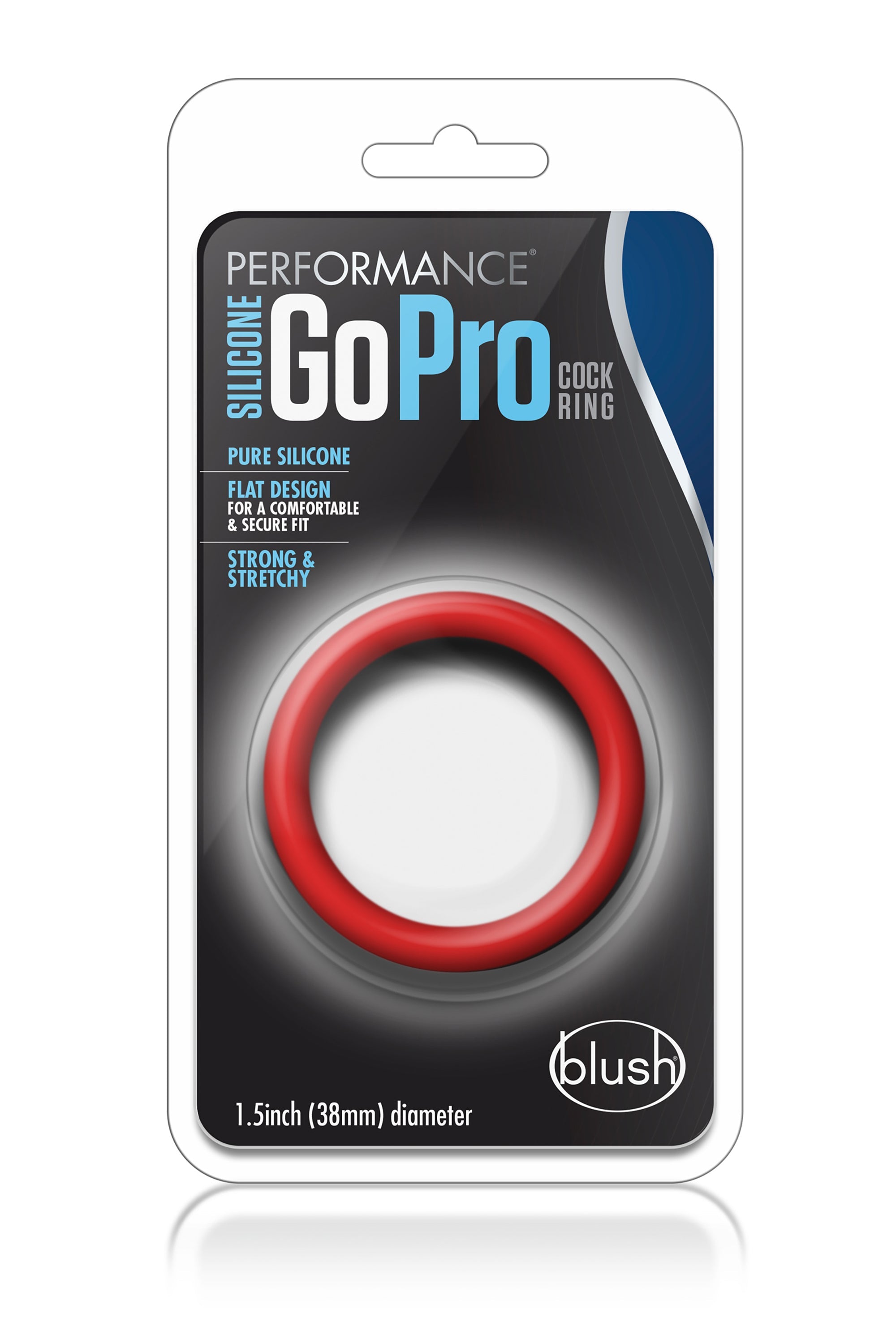ANELLO PER IL PENE GO PRO IN SILICONE PERFORMANCE ROSSO
