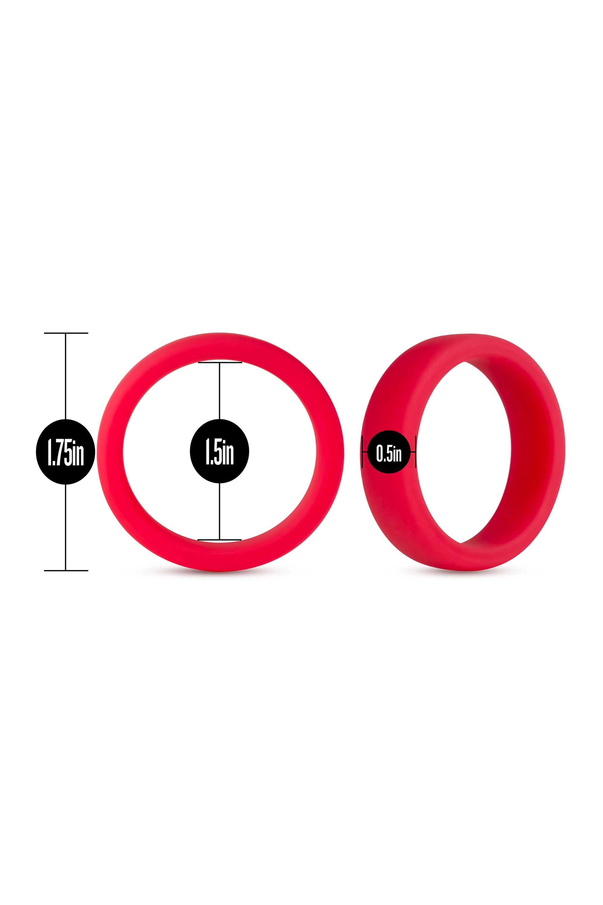 ANELLO PER IL PENE GO PRO IN SILICONE PERFORMANCE ROSSO
