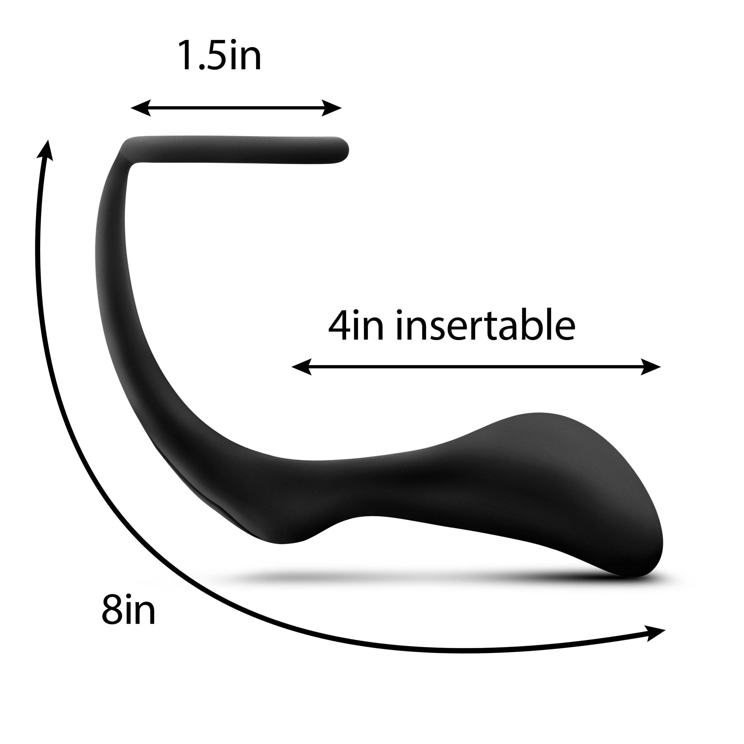 ANELLO PER IL PENE PLATINO ANAL ADVENTURES NERO