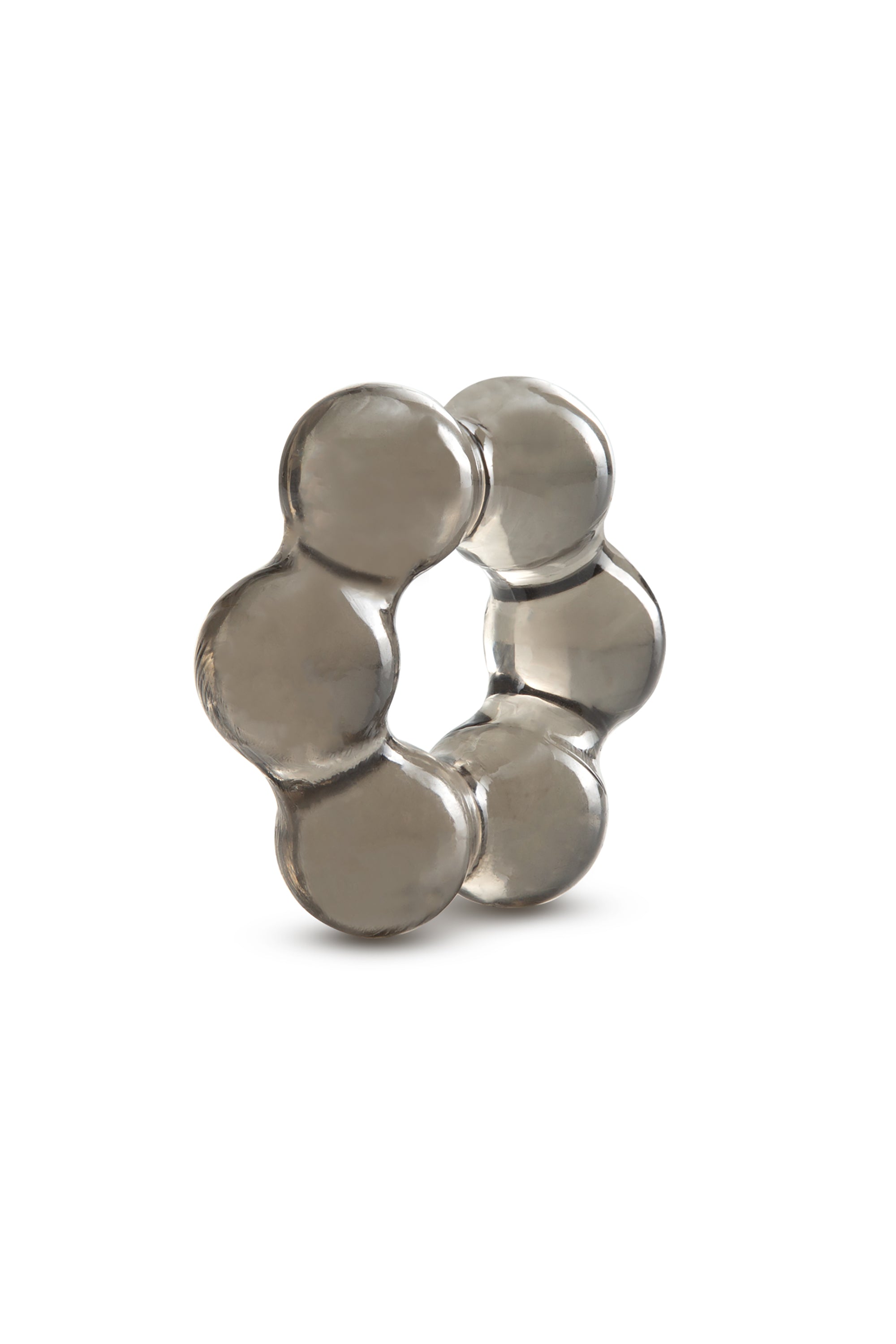 ANELLO PER IL PENE CON PERLINE SPESSE STAY HARD NERO