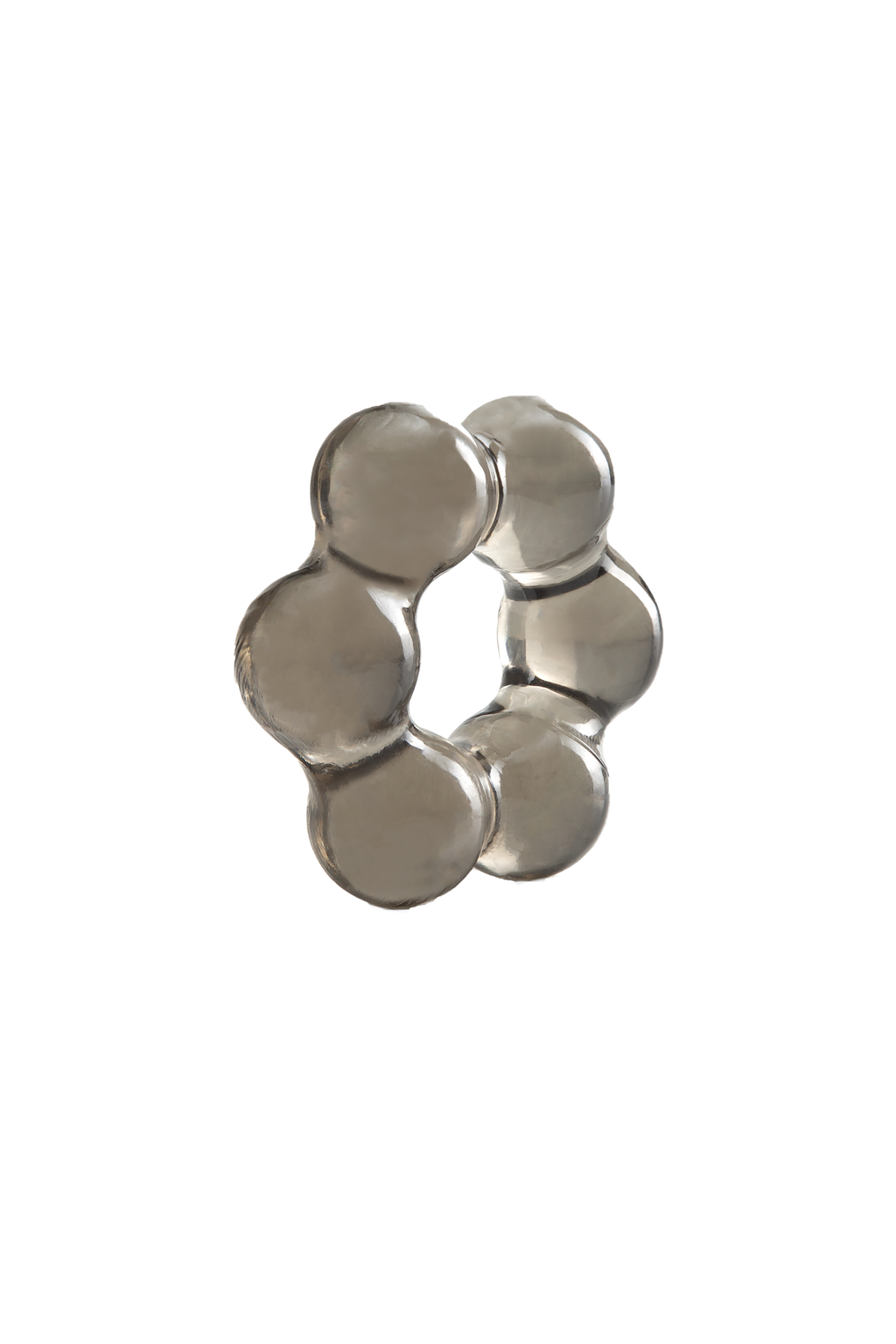 ANELLO PER IL PENE CON PERLINE SPESSE STAY HARD NERO