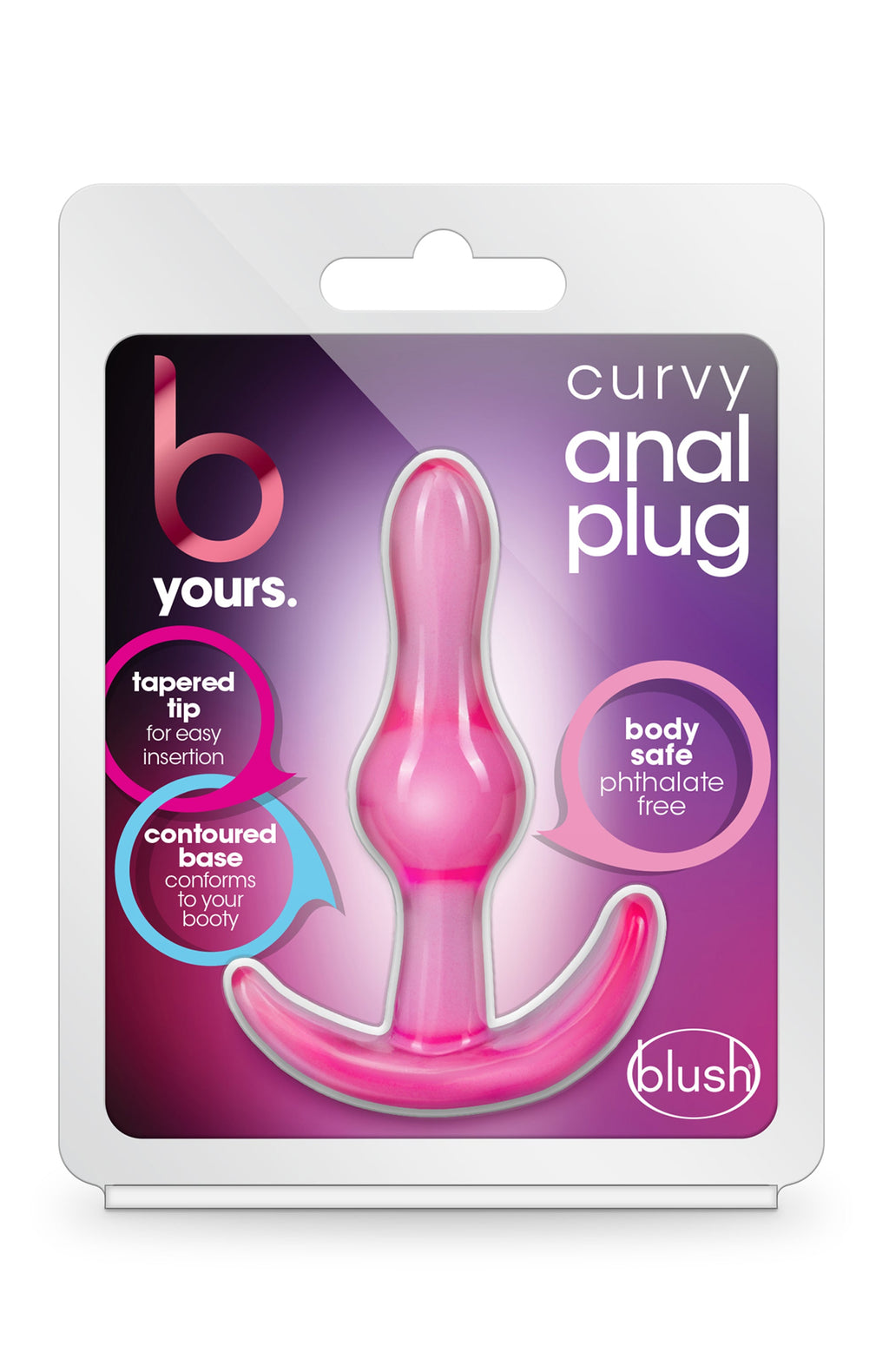 B YOURS CURVY PLUG ANALE ROSA