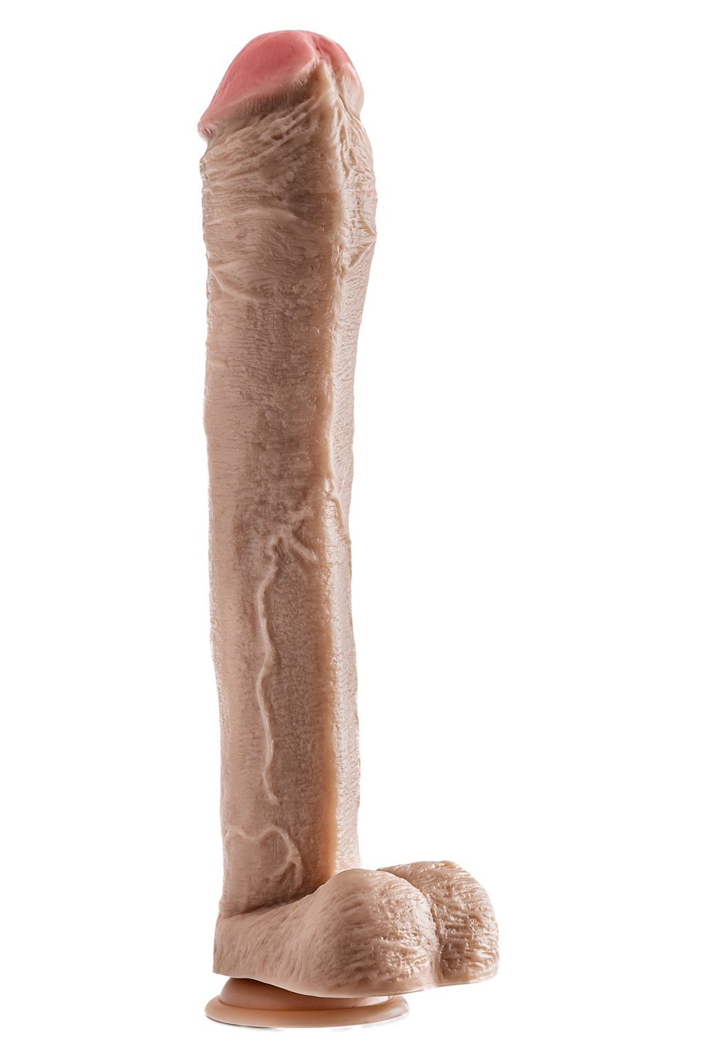 DR. SKIN MR. ED DILDO DA 13 POLLICI CON PALLE BEIGE