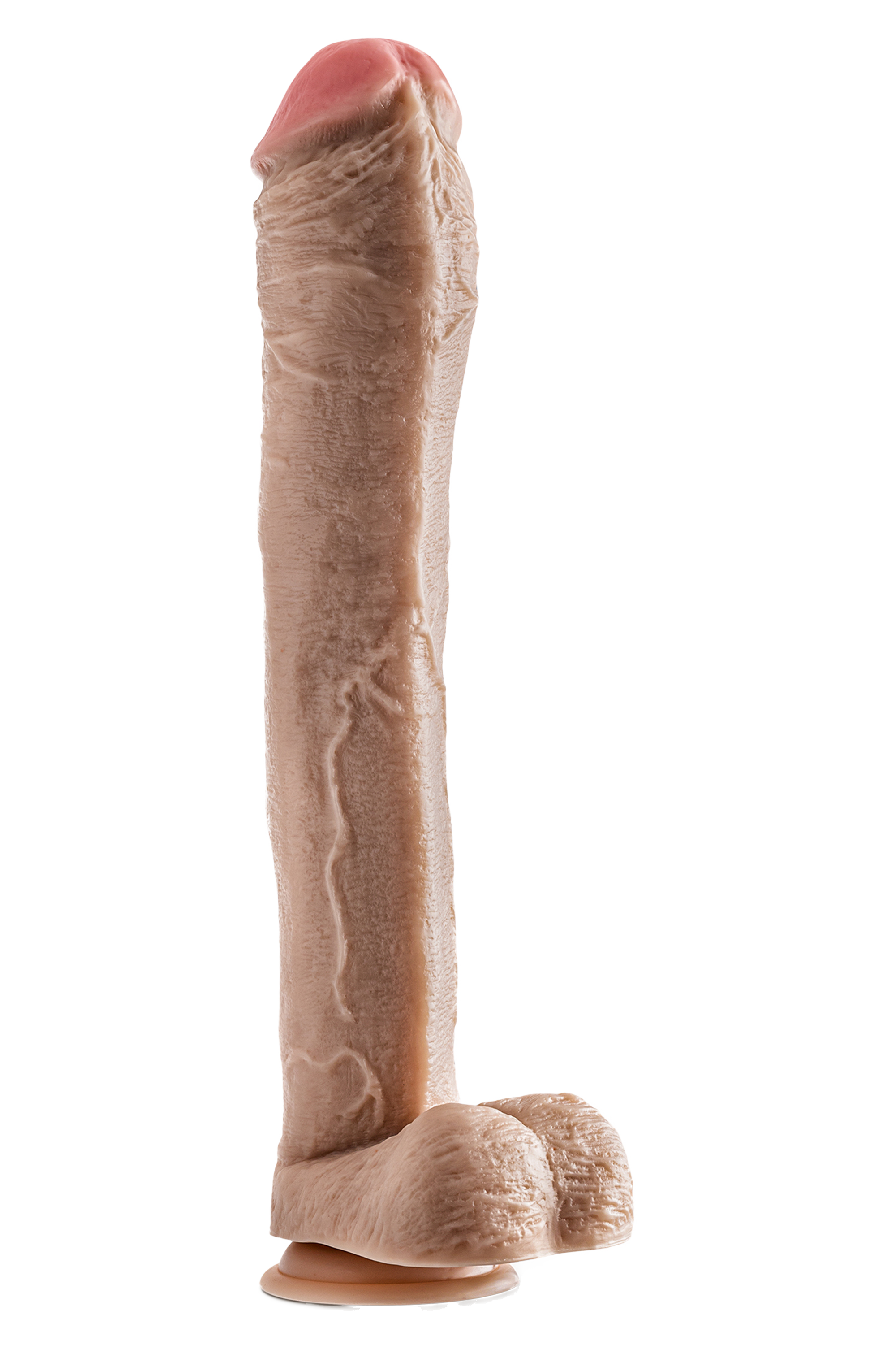 DR. SKIN MR. ED DILDO DA 13 POLLICI CON PALLE BEIGE