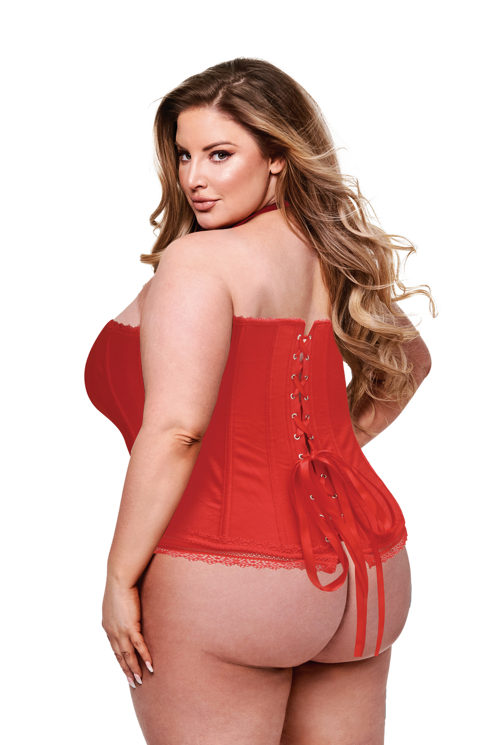 BACI BUSTIER RED