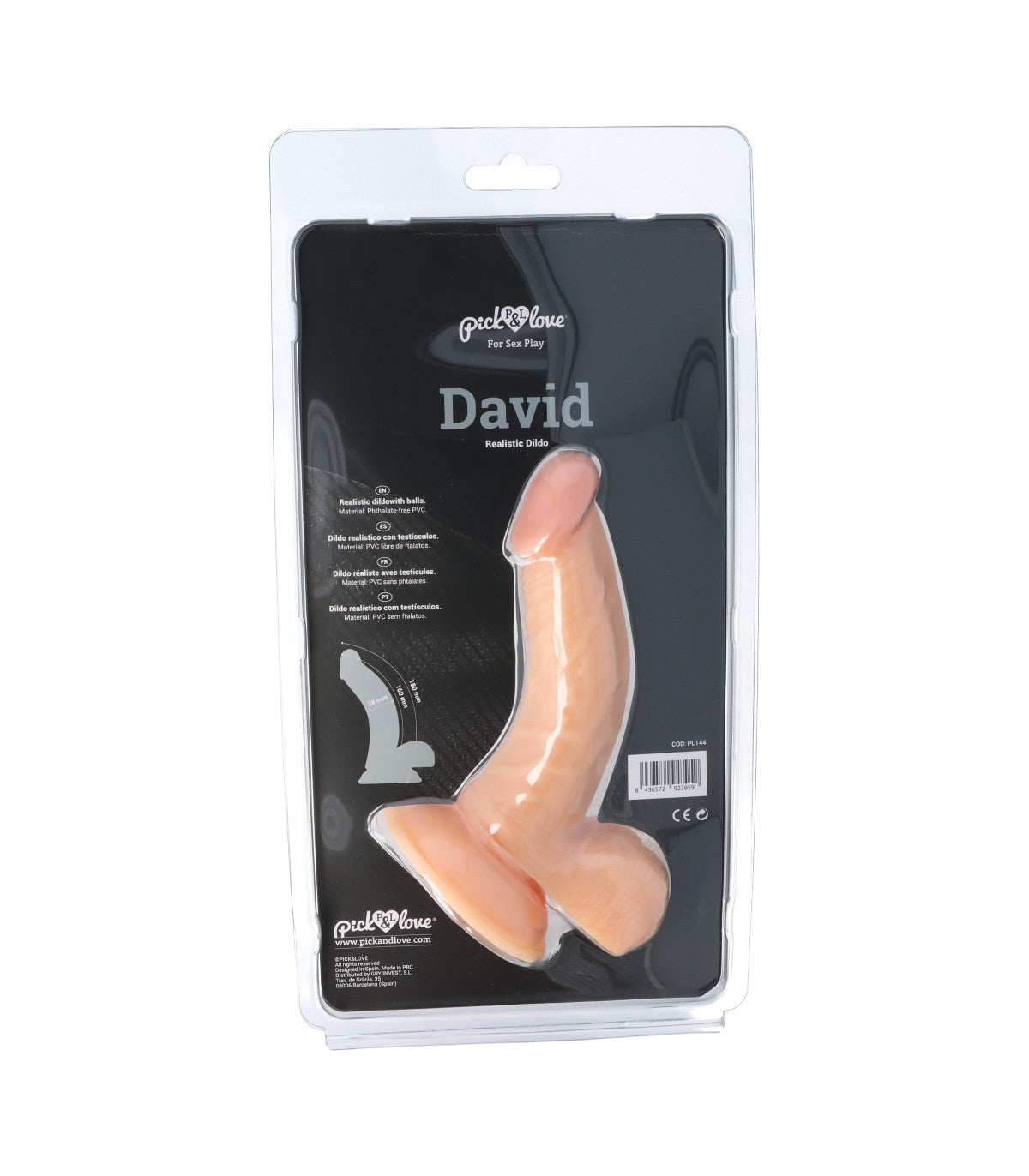 DAVID PENE REALISTICO 18 CM