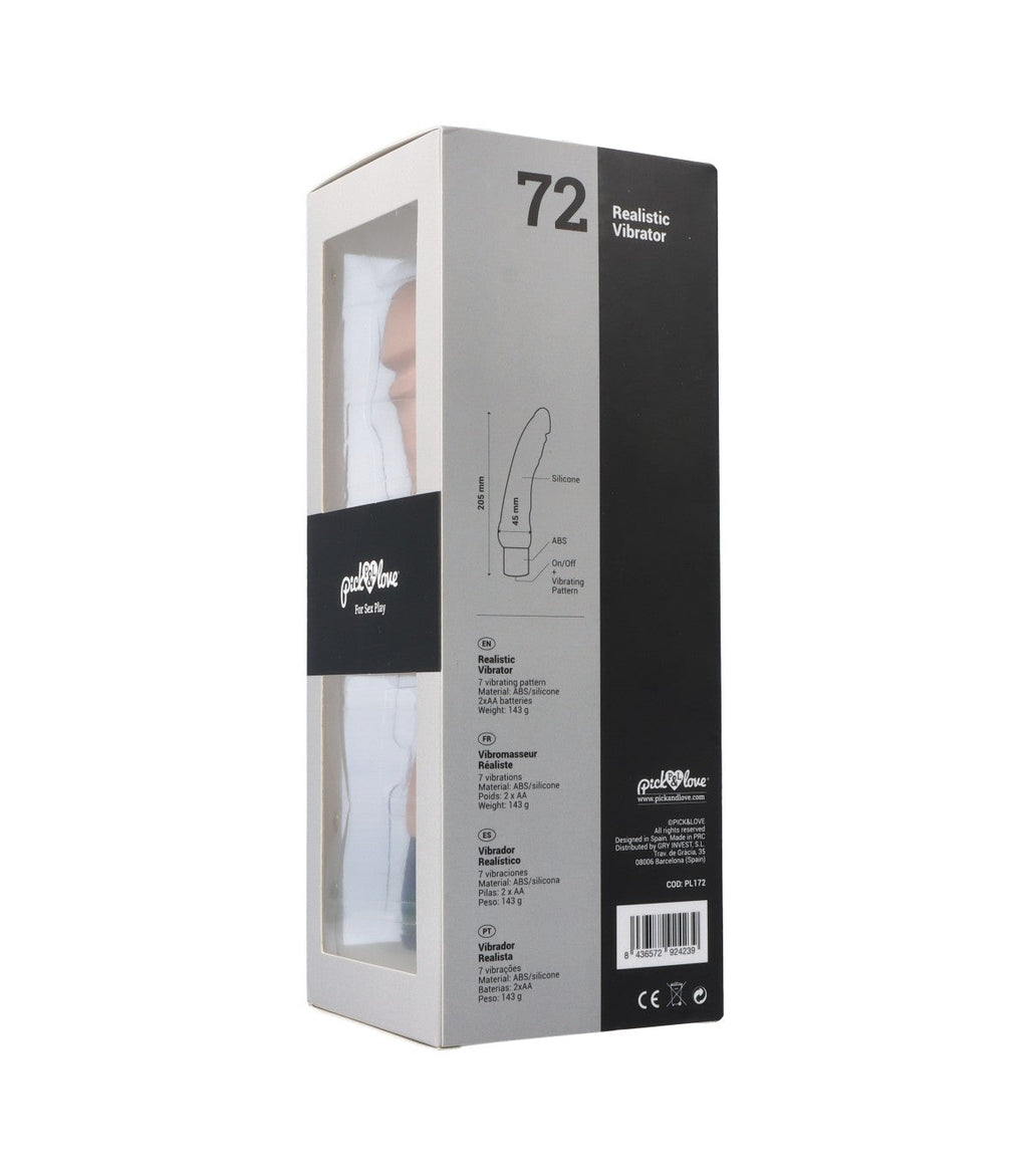 Nº 72 VIBRATORE REALISTICO FLESH