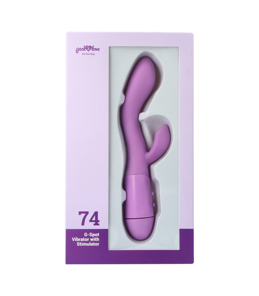 Nº 74 VIBRATORE PUNTO G CON STIMOLATORE VIOLA