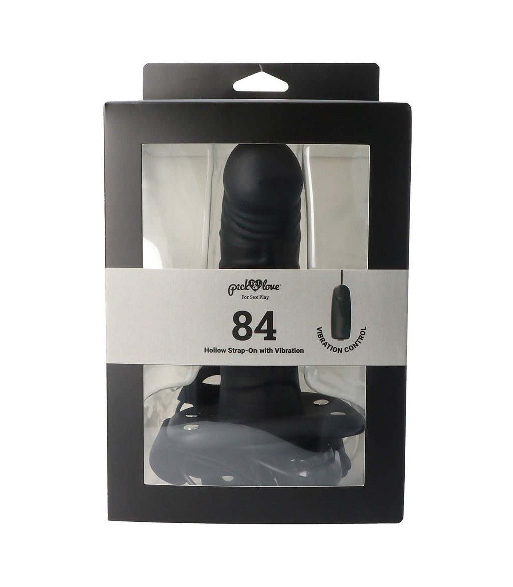 Nº 84 IMBRACATURA NERA HOLLOW 17 CM CON VIBRAZIONE