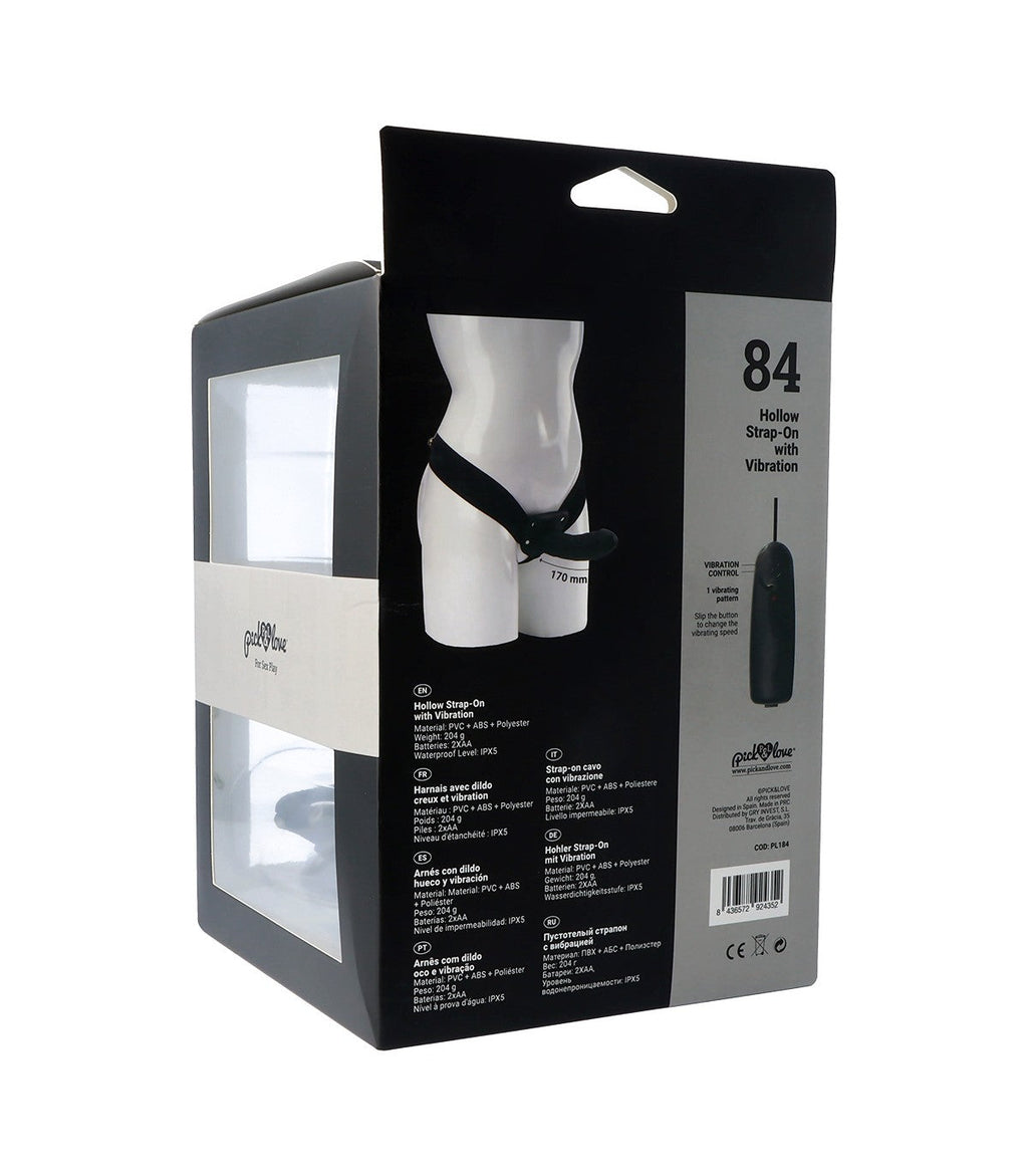 Nº 84 IMBRACATURA NERA HOLLOW 17 CM CON VIBRAZIONE