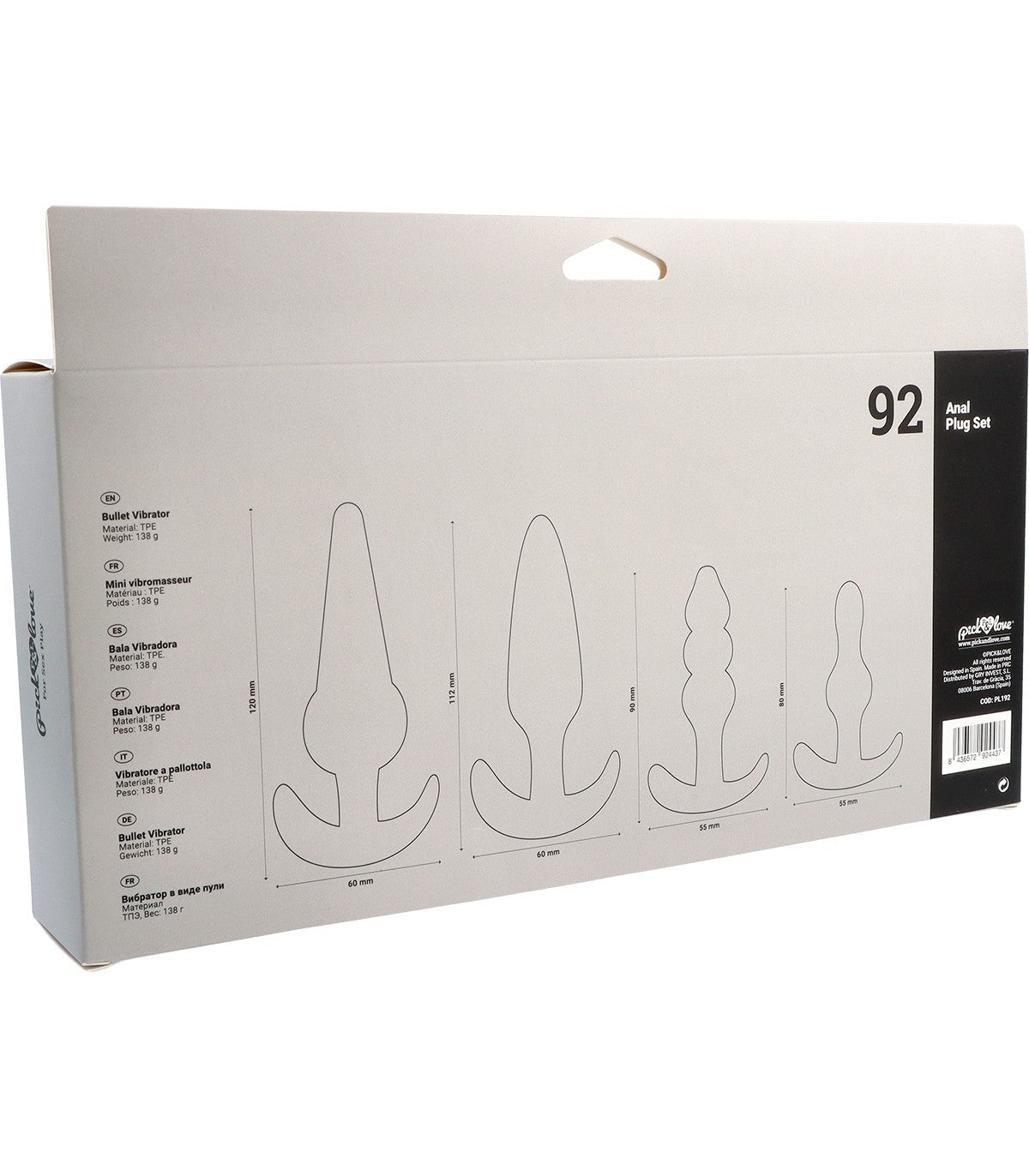 Set di tappi anali n. 92