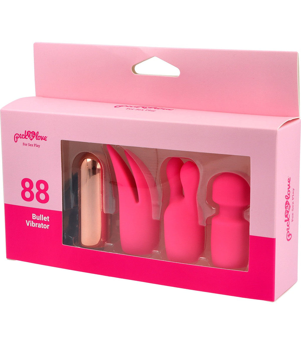 Nº 88 PROIETTILE RICARICABILE CON COPERTURE IN SILICONE ROSA