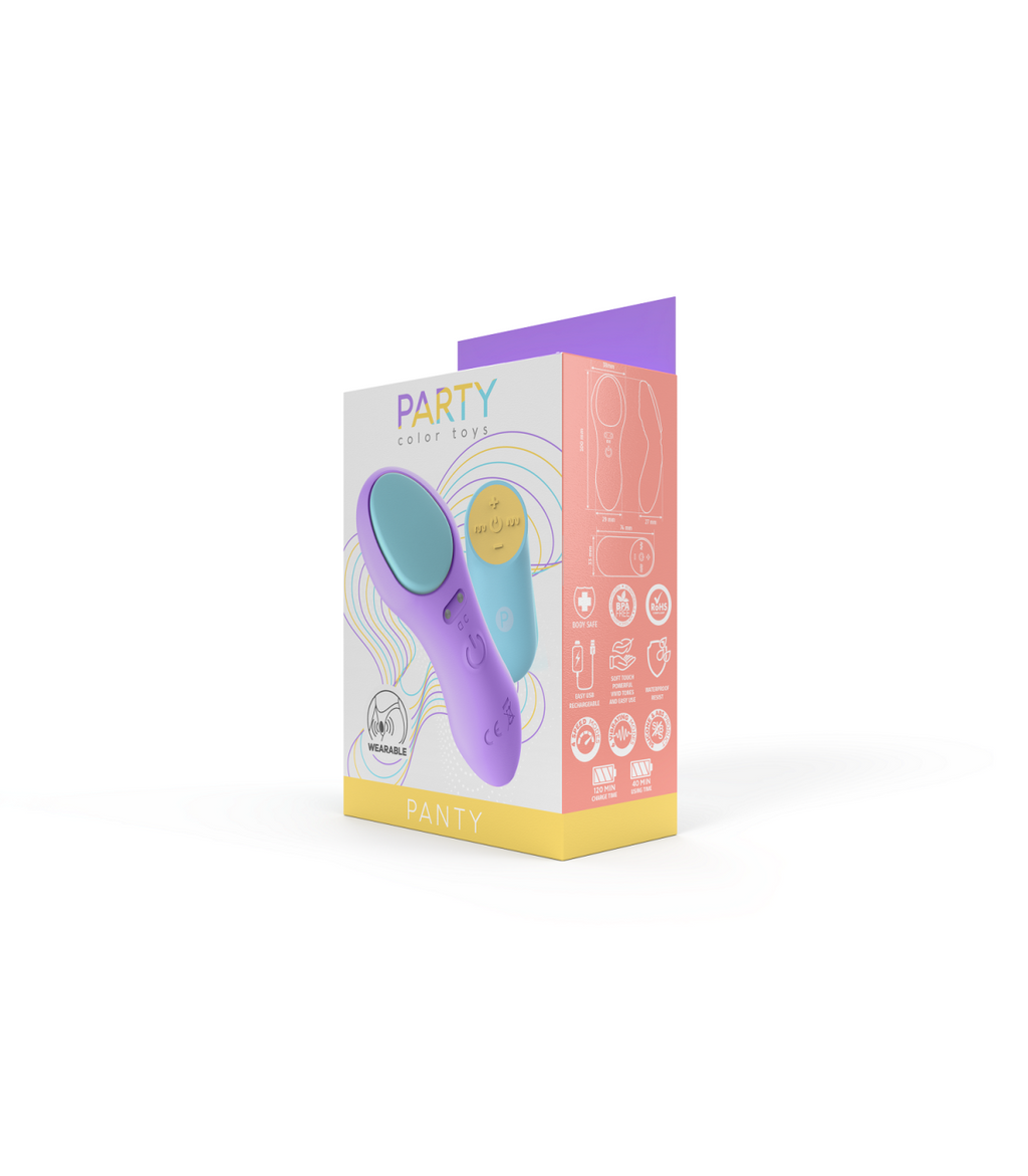 VIBRATORE A MUTANDINA CON CONTROLLO USB LILA