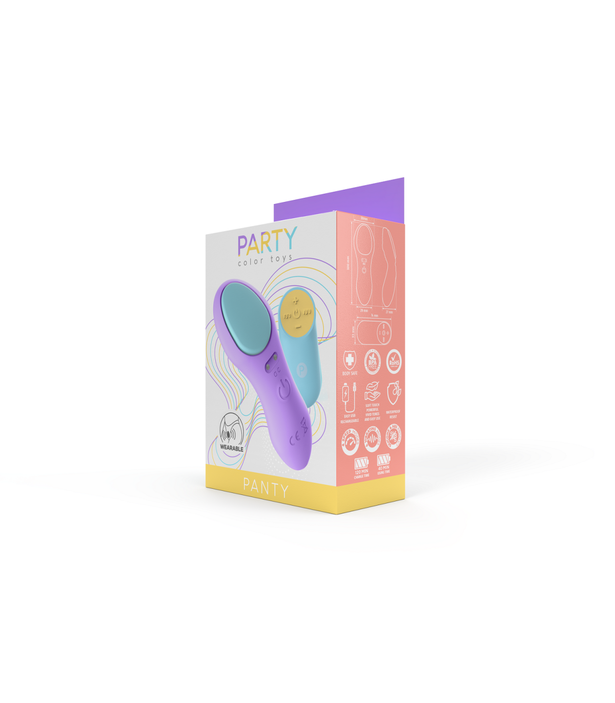 VIBRATORE A MUTANDINA CON CONTROLLO USB LILA
